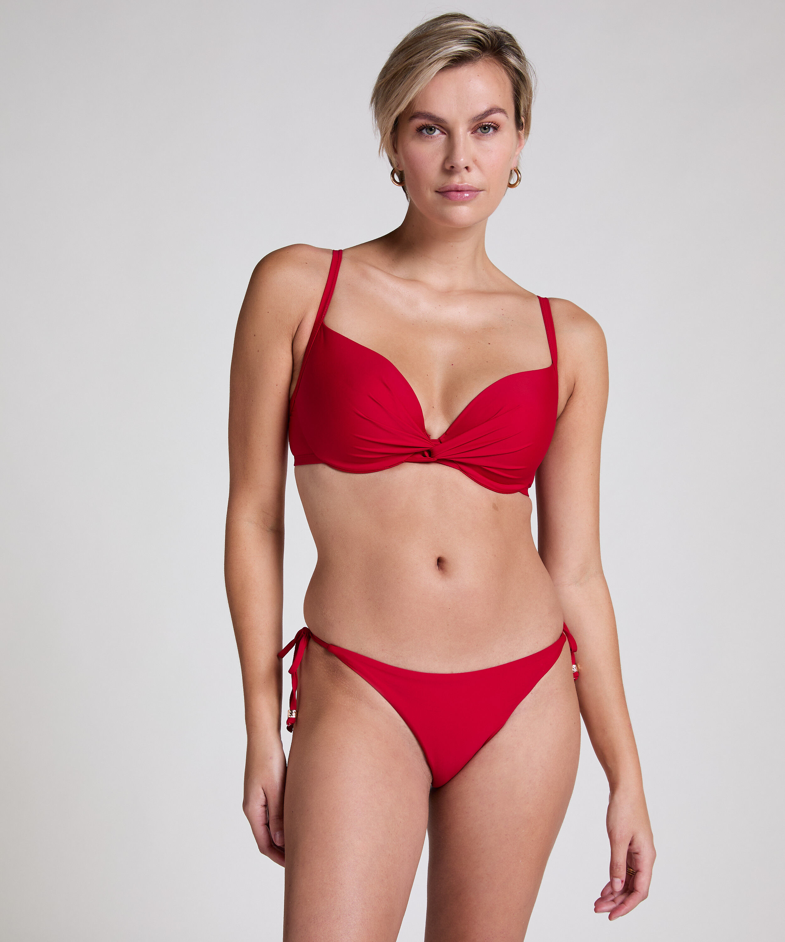 String-Bikiniunterteil Luna, Rot