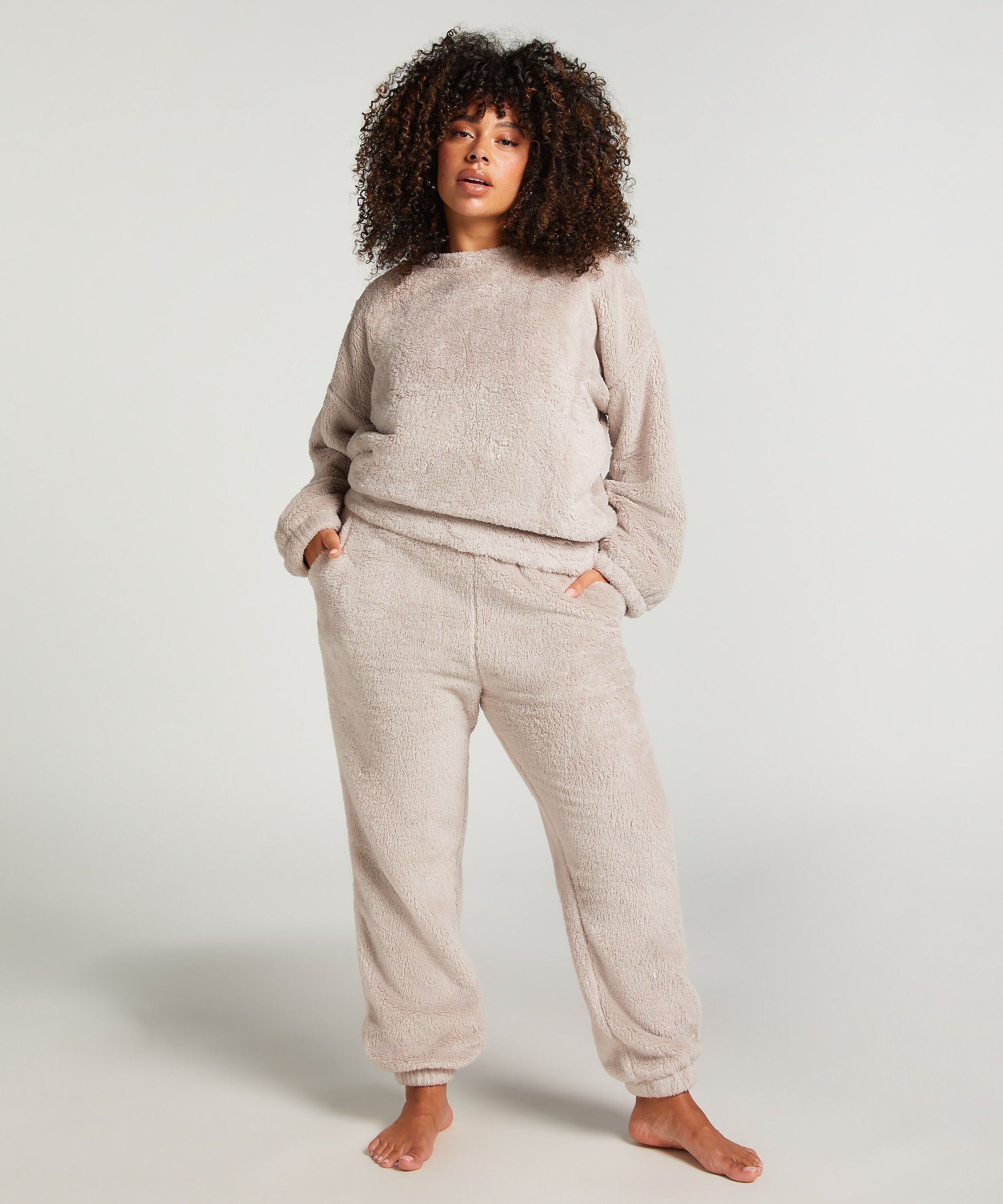 Jogginghose aus Fleece Snuggle, Grau