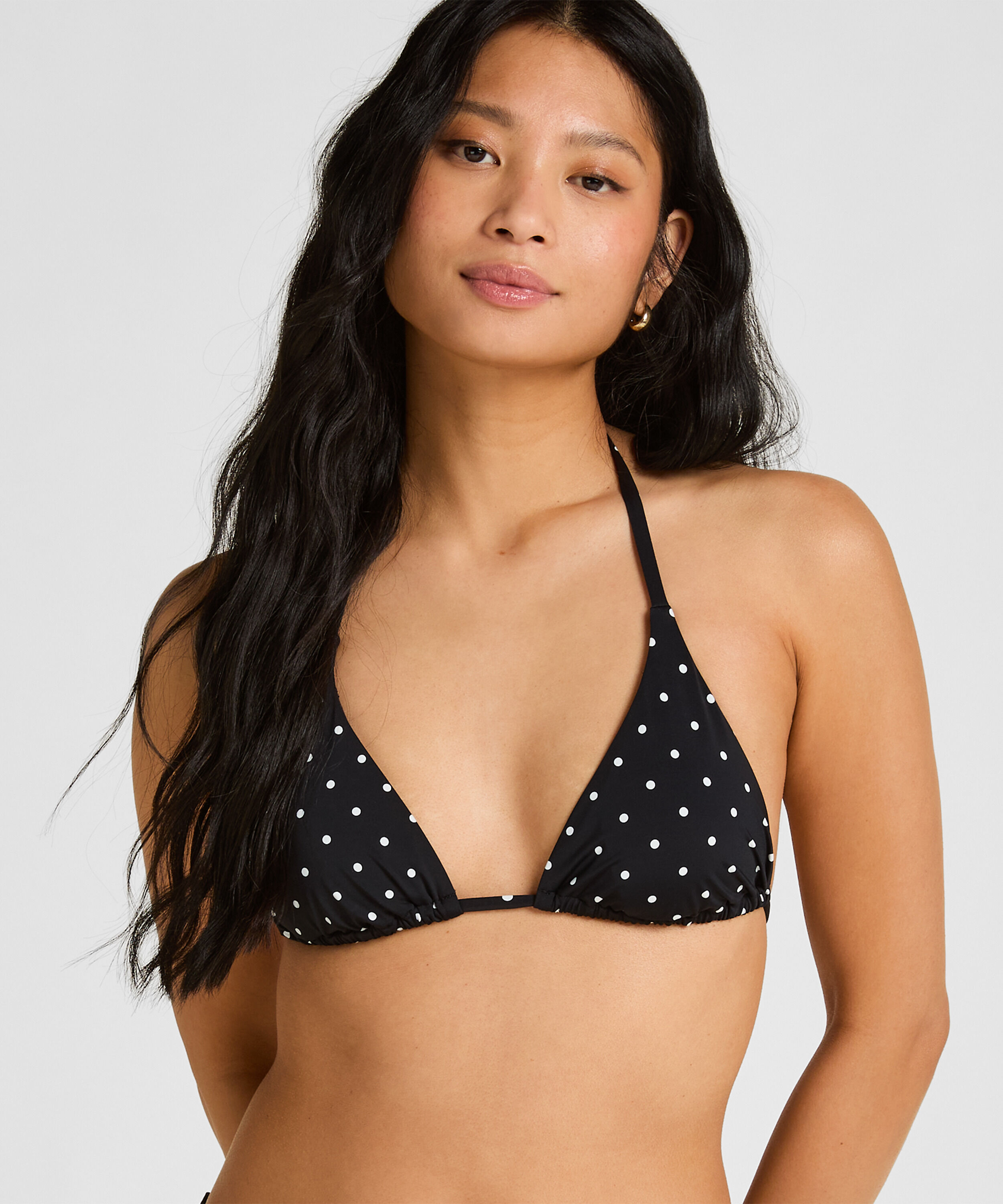 Triangle Bikini Top Luxe, Schwarz Triangle Bikini Top Luxe, Schwarz