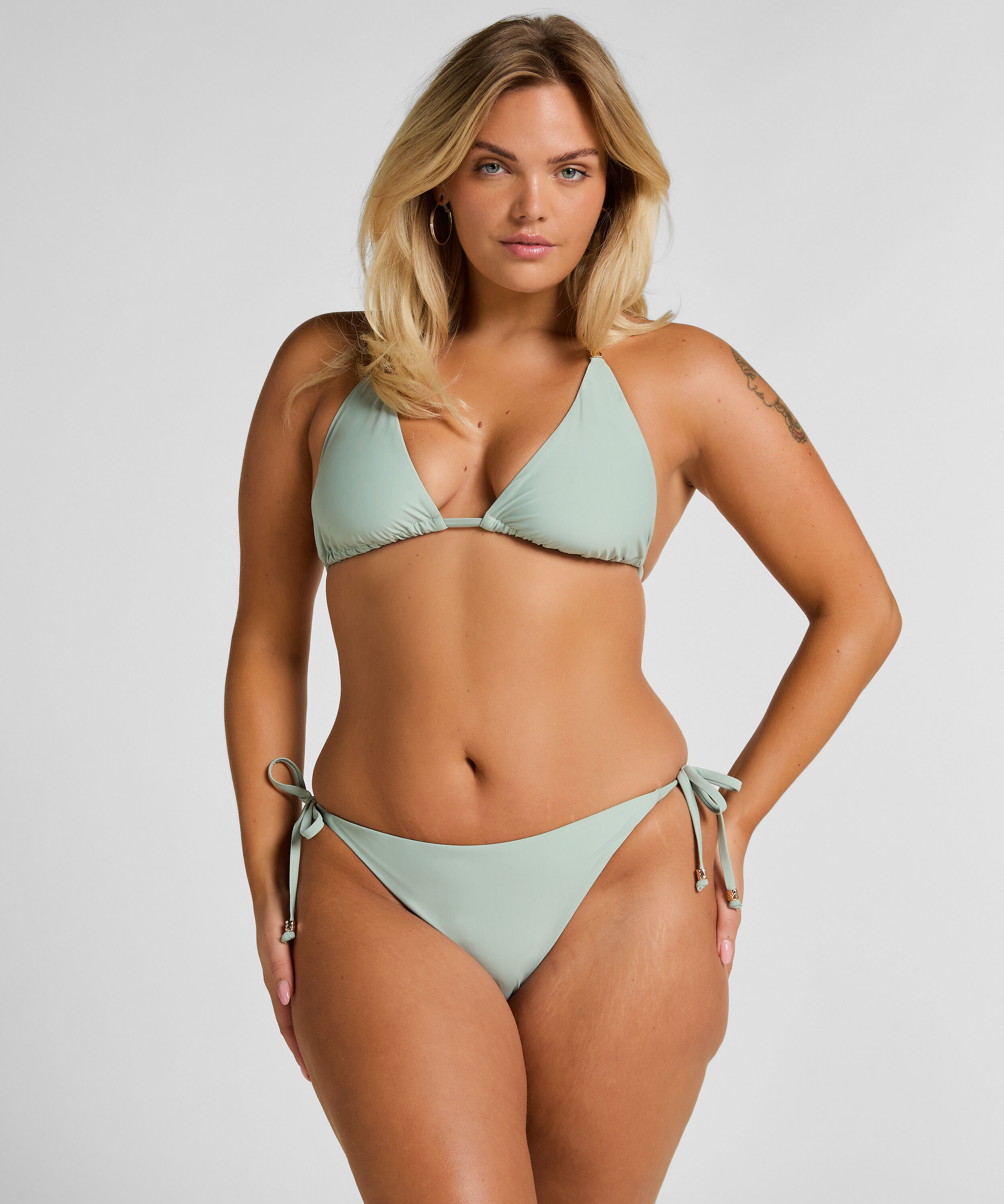 Luxe Bikini-Unterteil, Grün