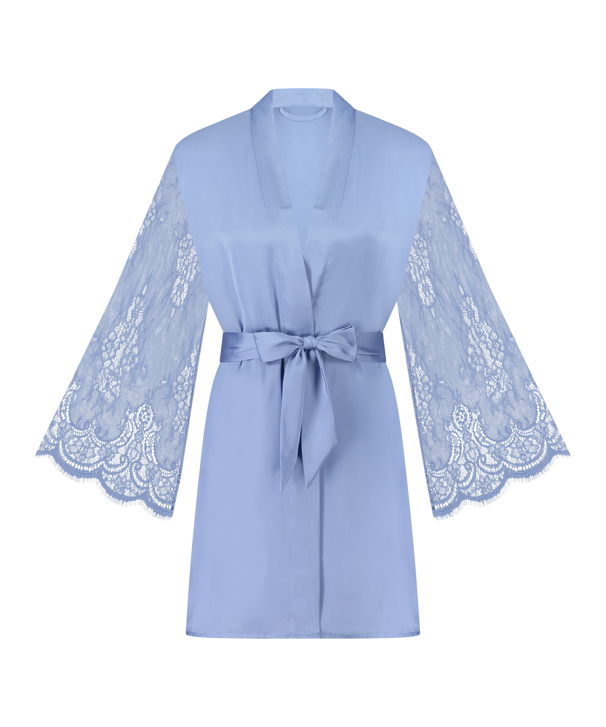 Kimono Satin, Blau