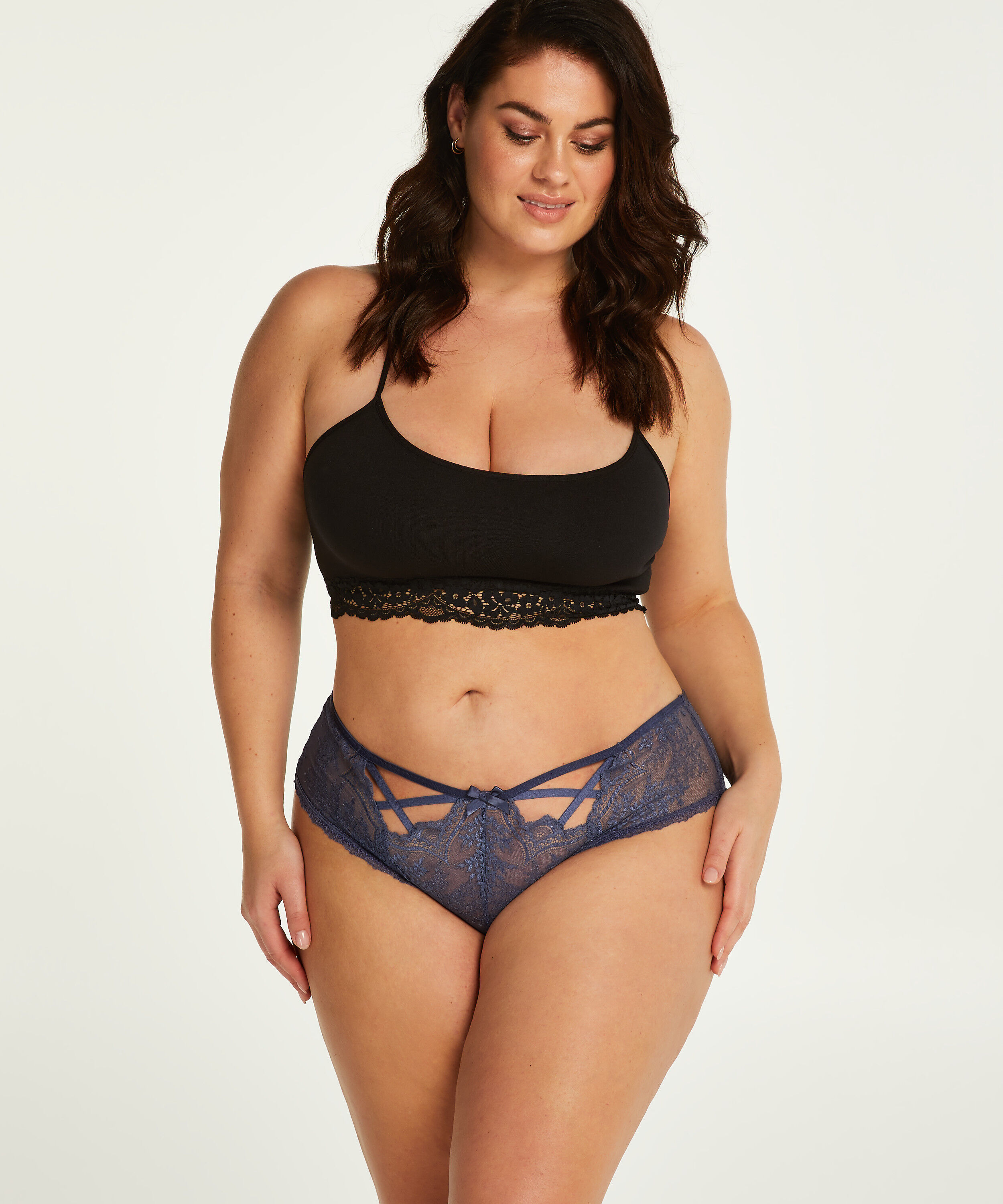 Brazilian Lacey Curvy, Blau Brazilian Lacey Curvy, Blau
