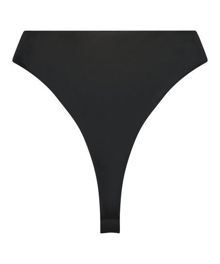 Hoch ausgeschnittener Bikini-Slip Sicily, Schwarz