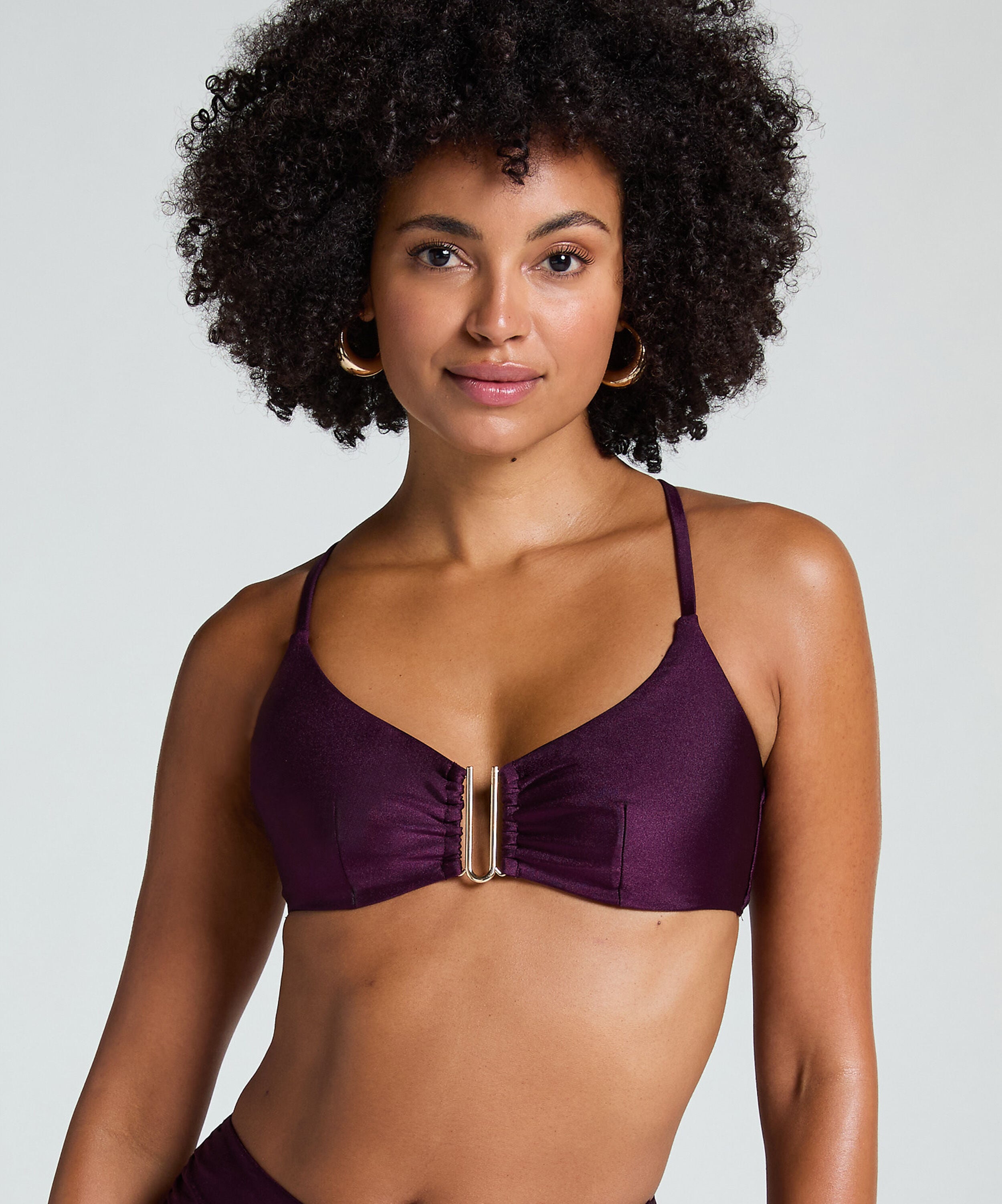 Bikini-Crop-Top Costa, Lila