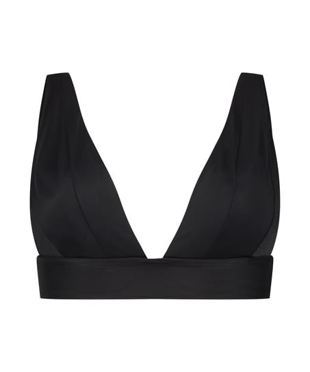 Triangel-Bikini-Top Luxe, Schwarz