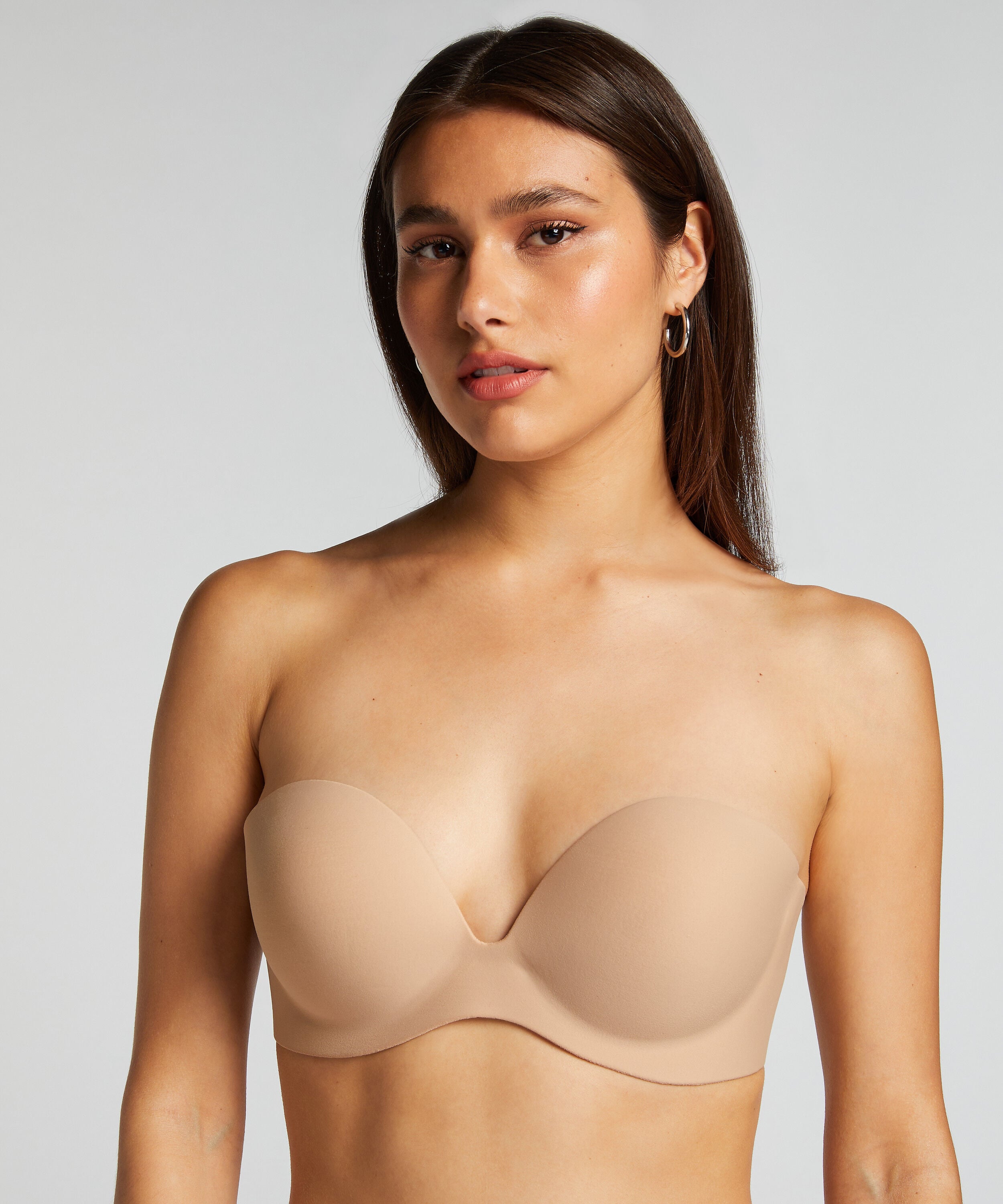 Klebe-BH, Beige