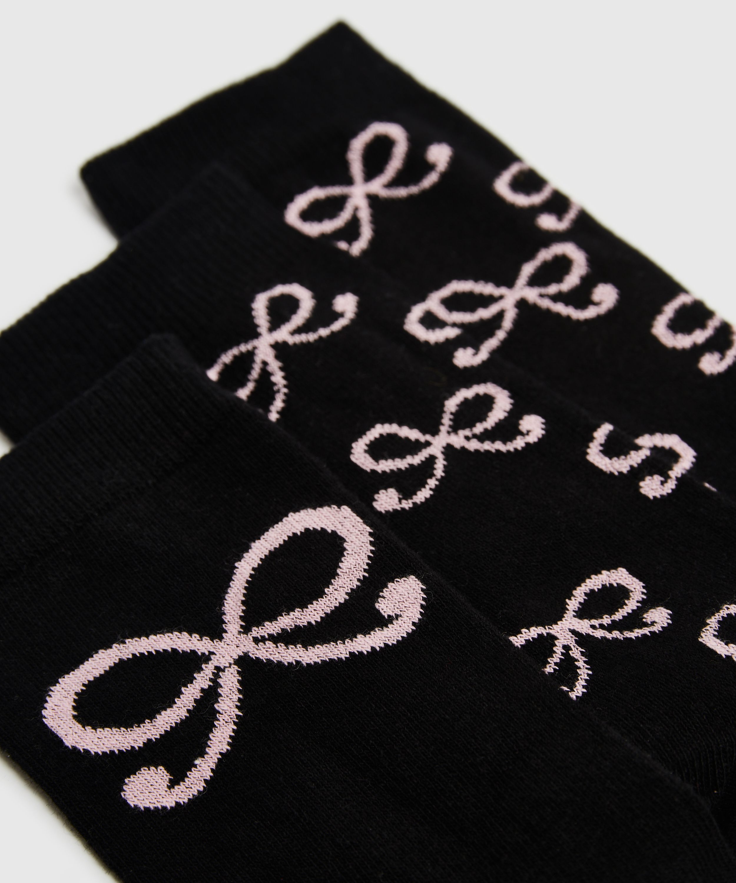 2 Paar Baumwollsocken, Schwarz, main