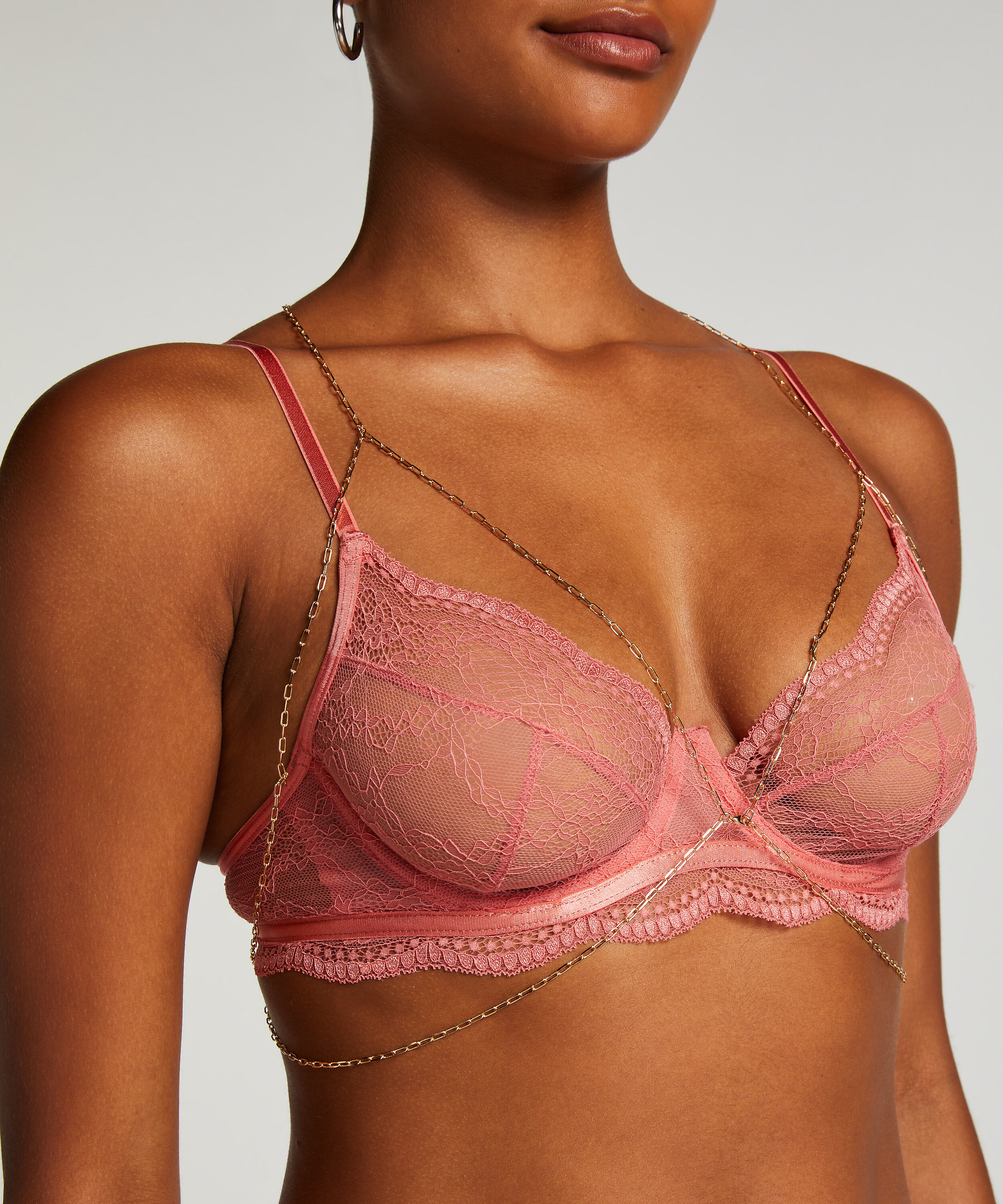 Bralette Chain, Gelb