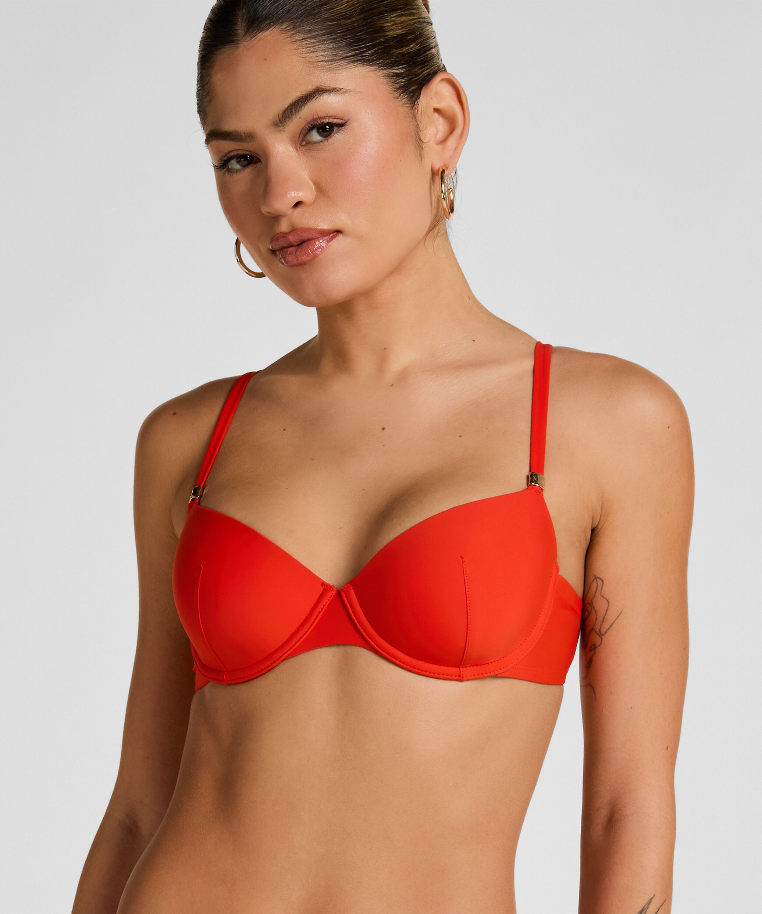 Luxuriöses Bügel-Bikini-Top mit Polsterung