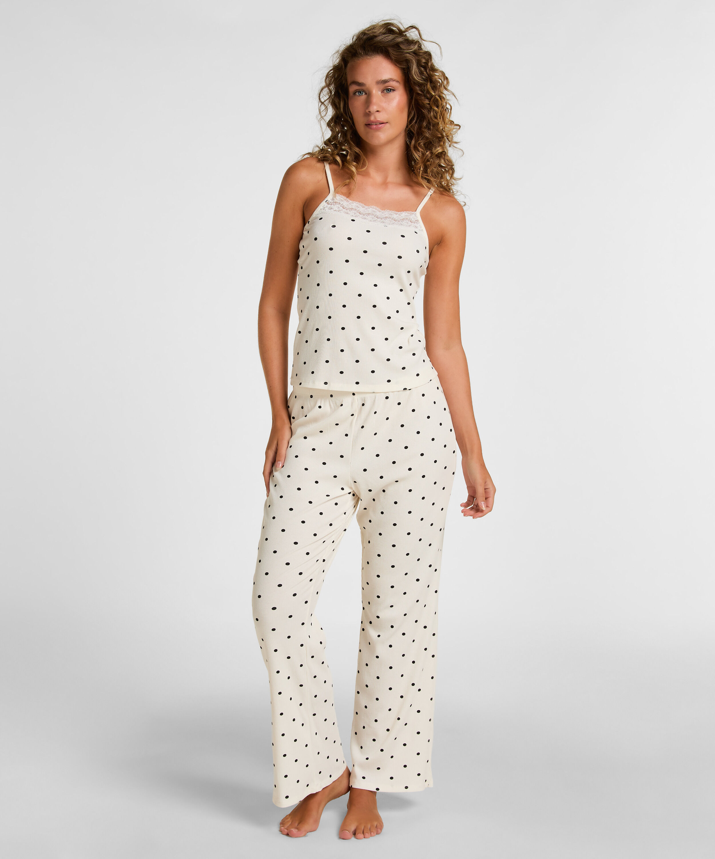 Pyjama Set Dots, Weiß Pyjama Set Dots, Weiß