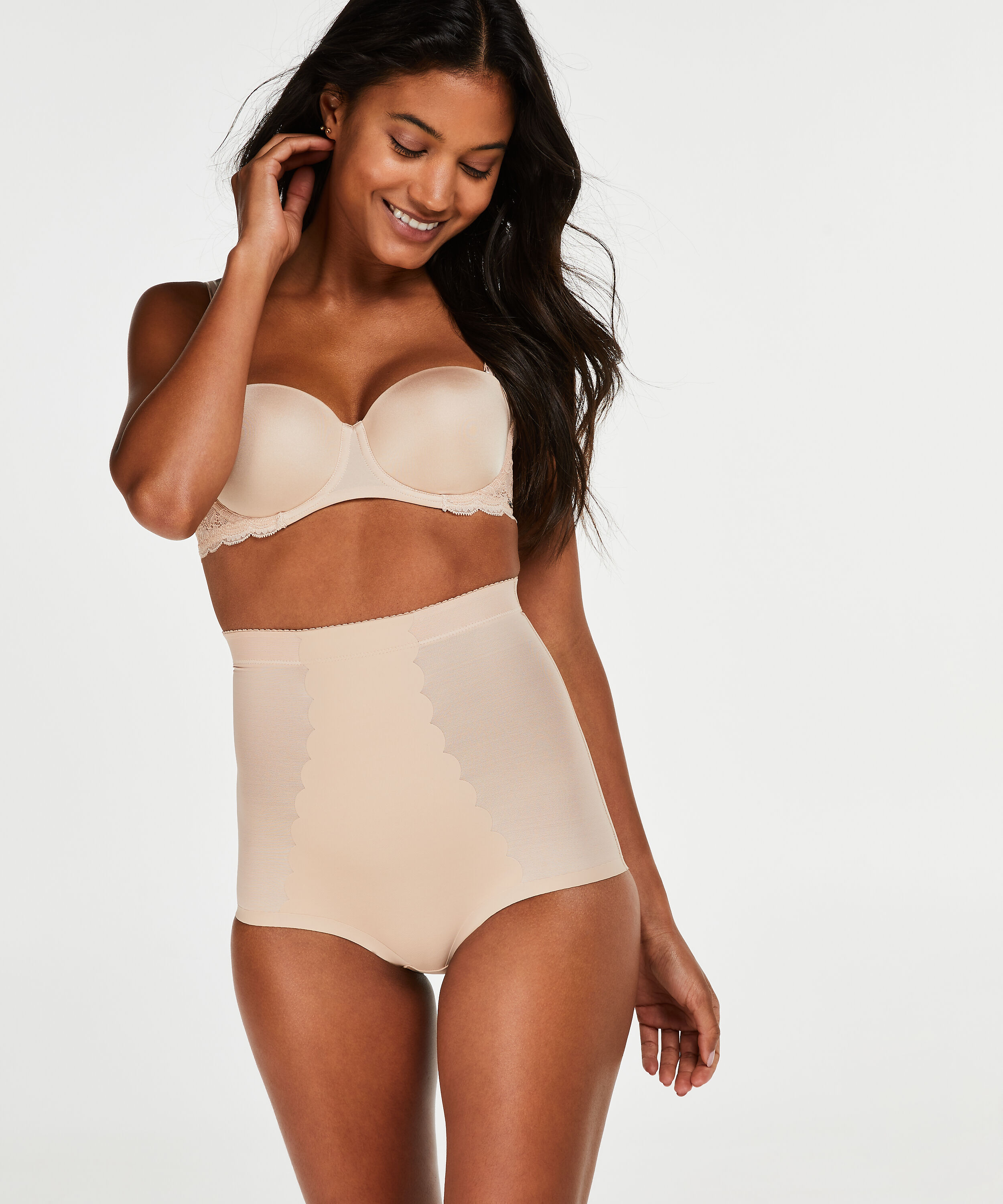 Formender Muschel-Taillenslip - Level 3, Beige