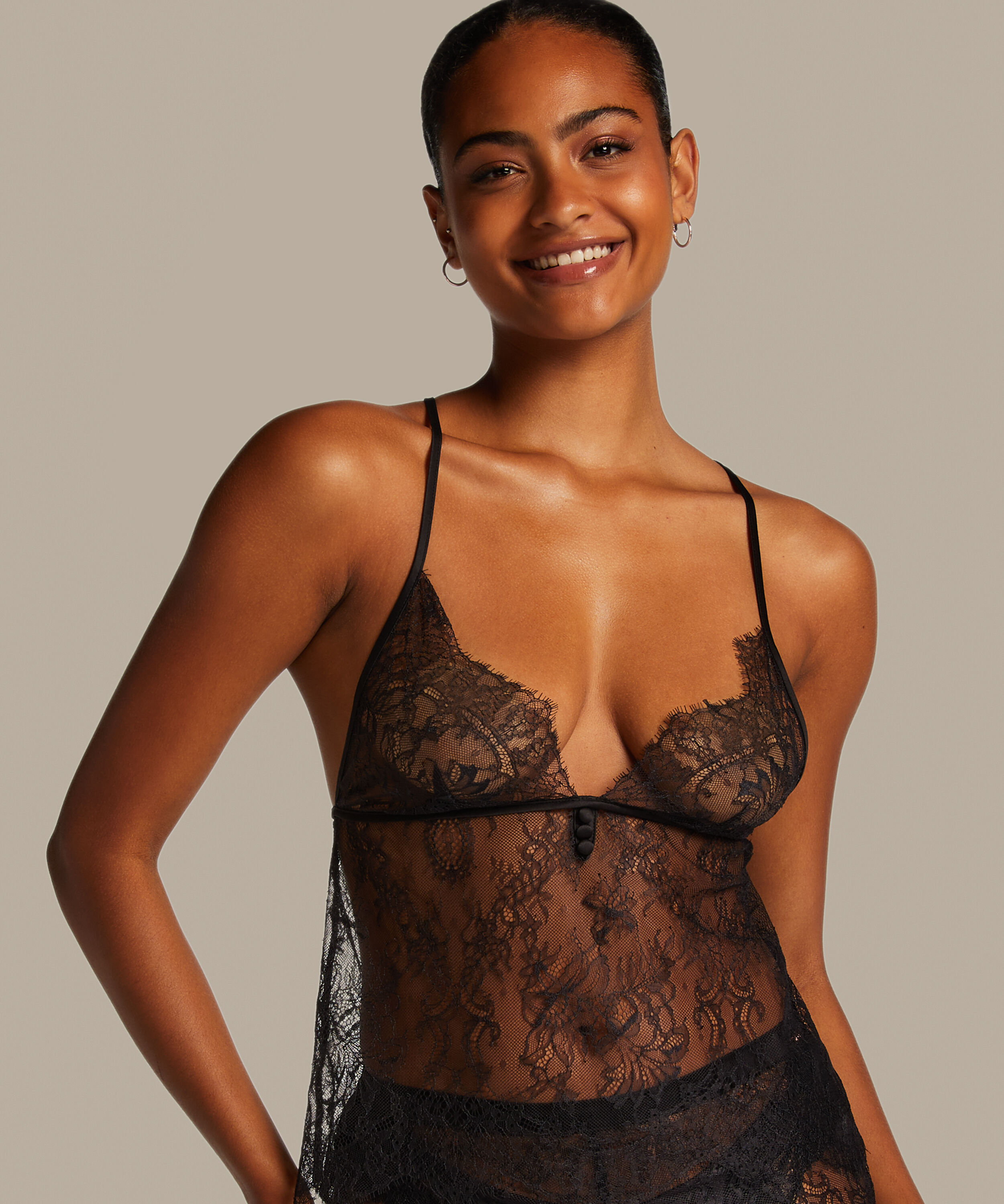 Cami Lace Delphine, Schwarz