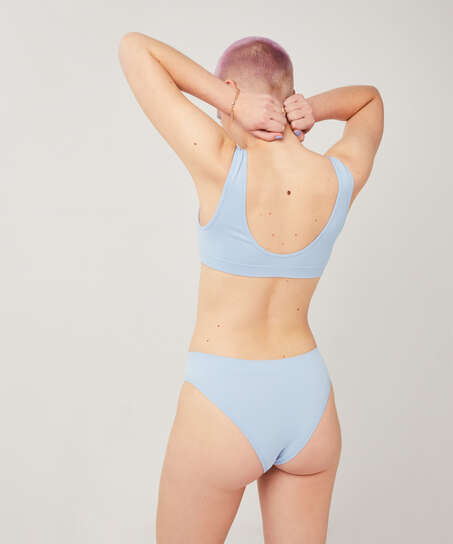 Hochgeschnittener Brazilian Meryem Bae, Blau