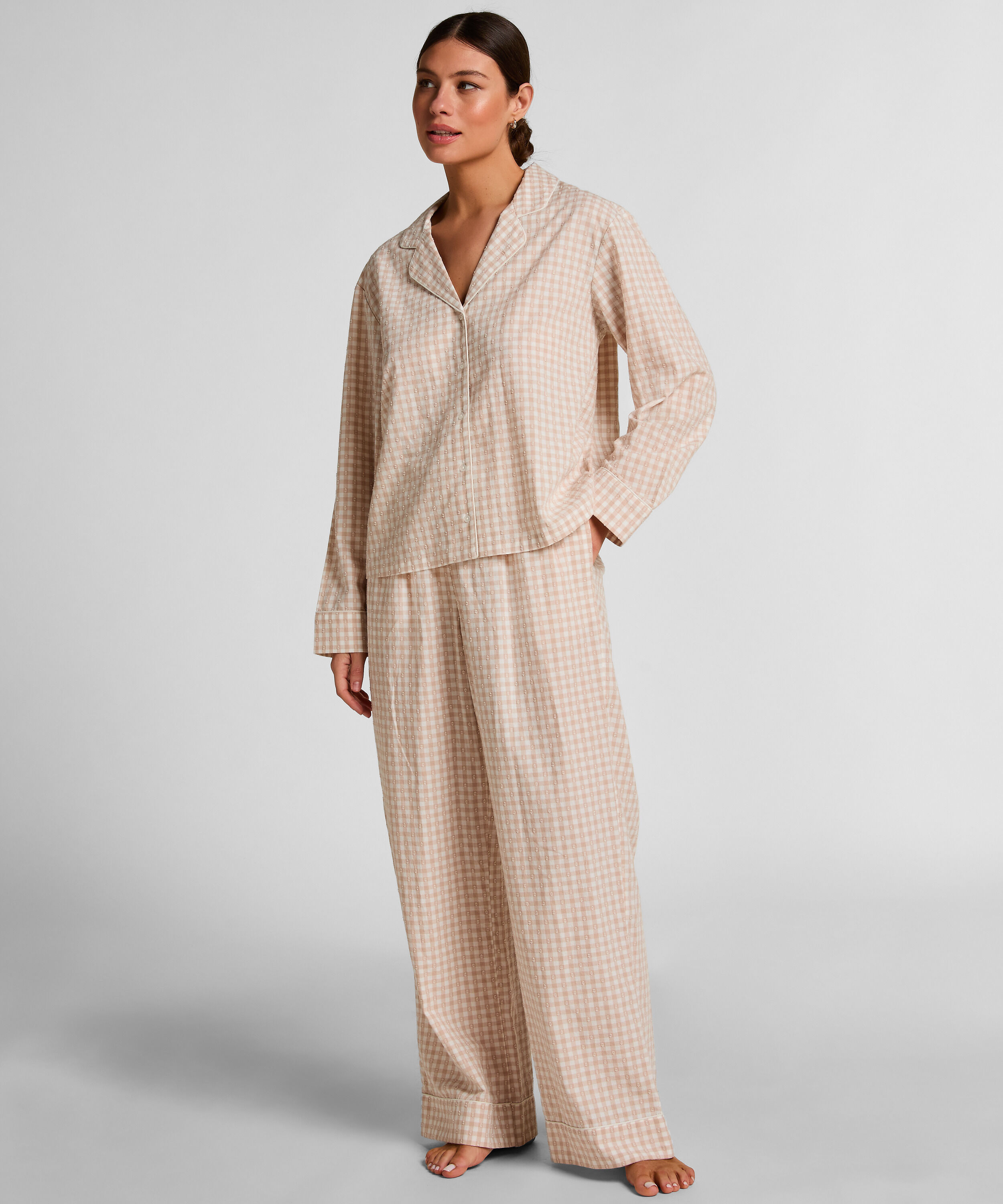 Dobby Pyjamahose Gewebte Baumwolle