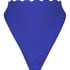 Bikini-Slip mit hohem Beinausschnitt Scallop, Blau