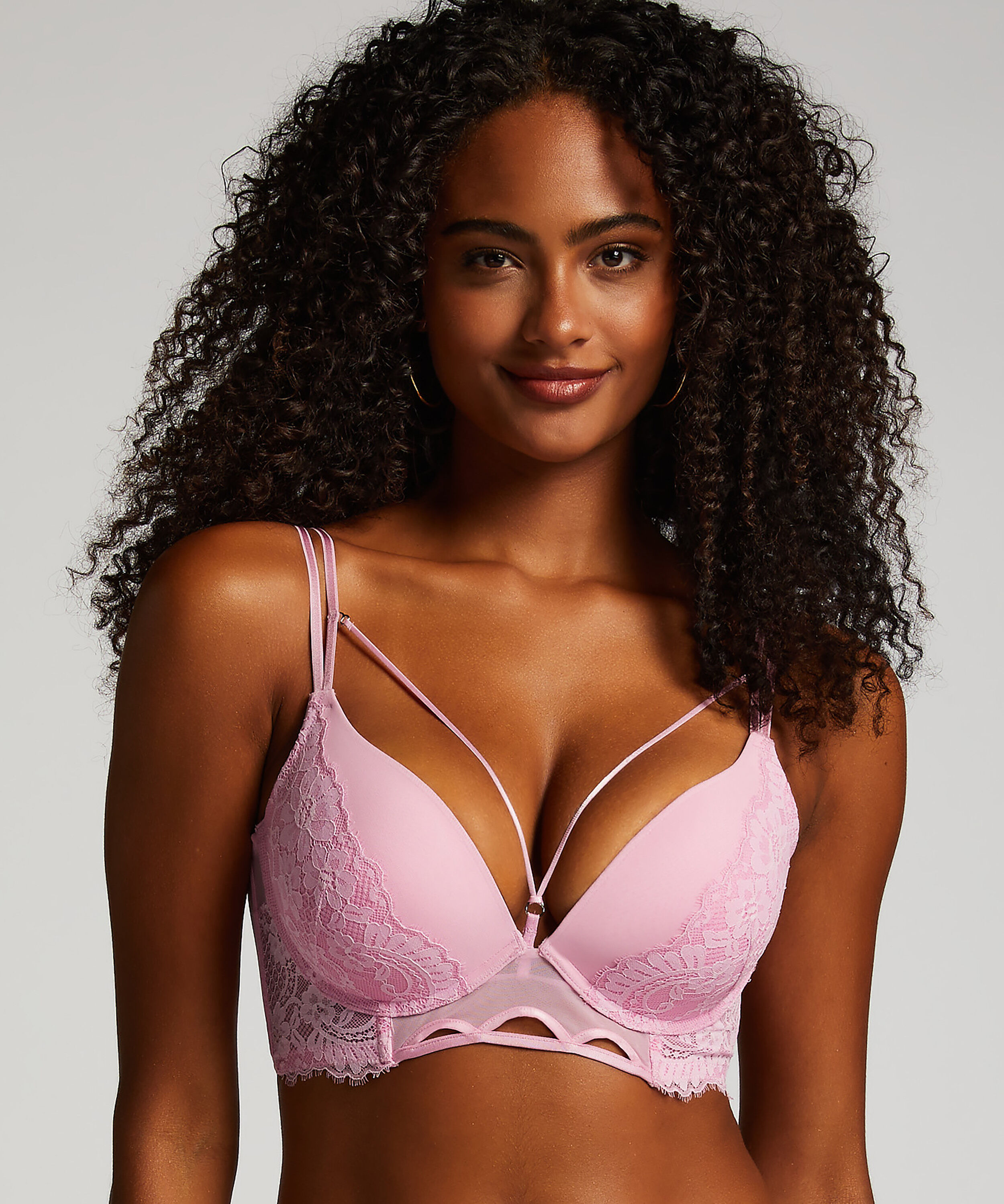 Wattierter Longline-Push-up-Bügel-BH Lidia, Rose Wattierter Longline-Push-up-Bügel-BH Lidia, Rose