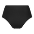 Bikini-Slip mit hoher Passform Luxe, Schwarz