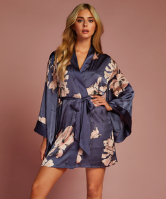 Kimono Satinblüte, Blau
