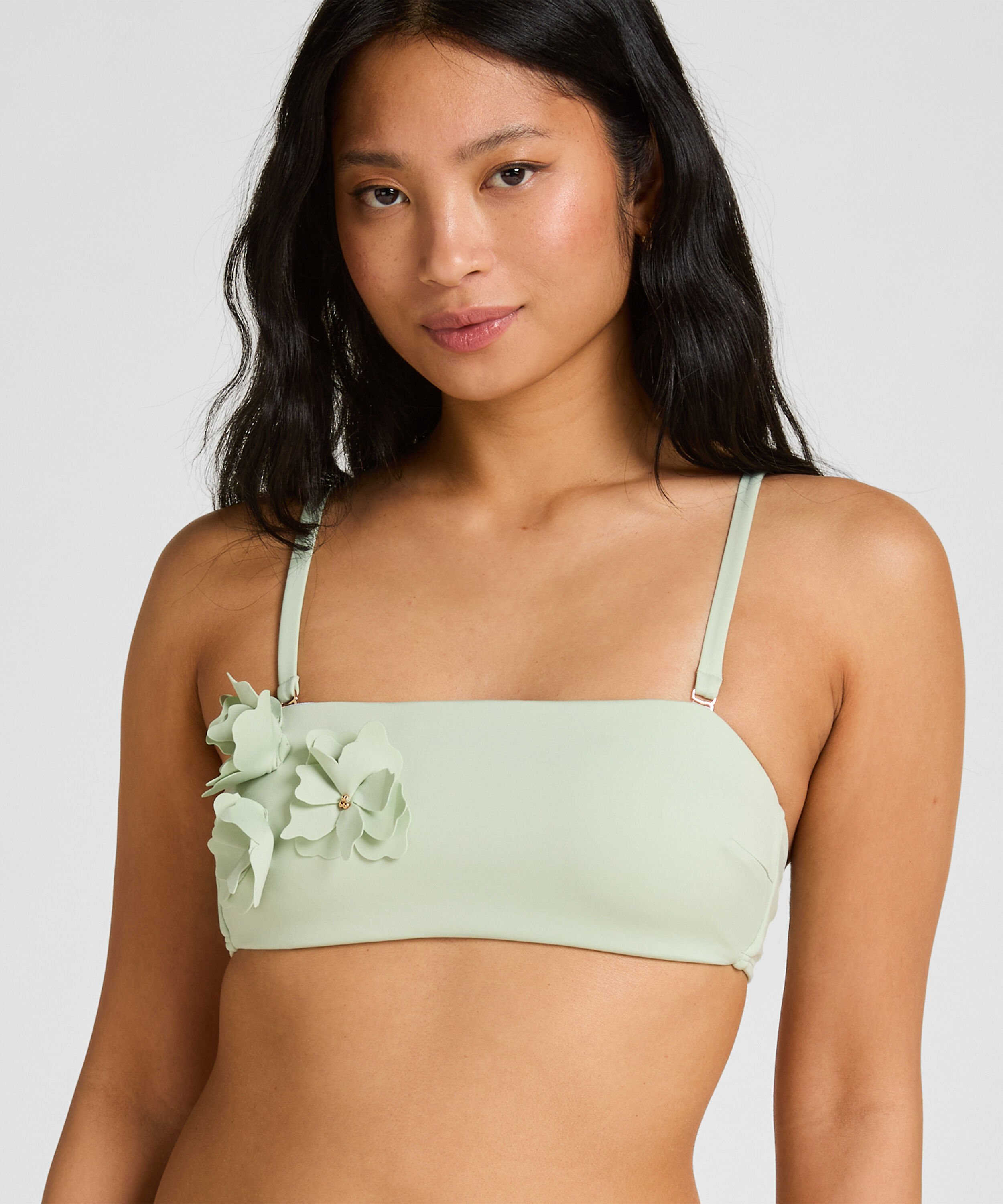 Bandeau Bikini Top Tulum, Grün
