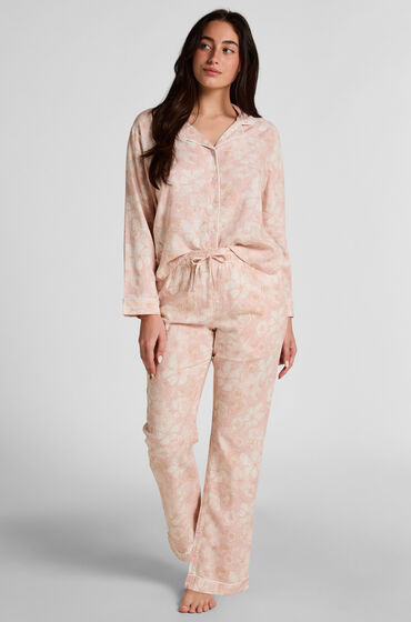 Hunkemöller Flower Linen Hose Rose