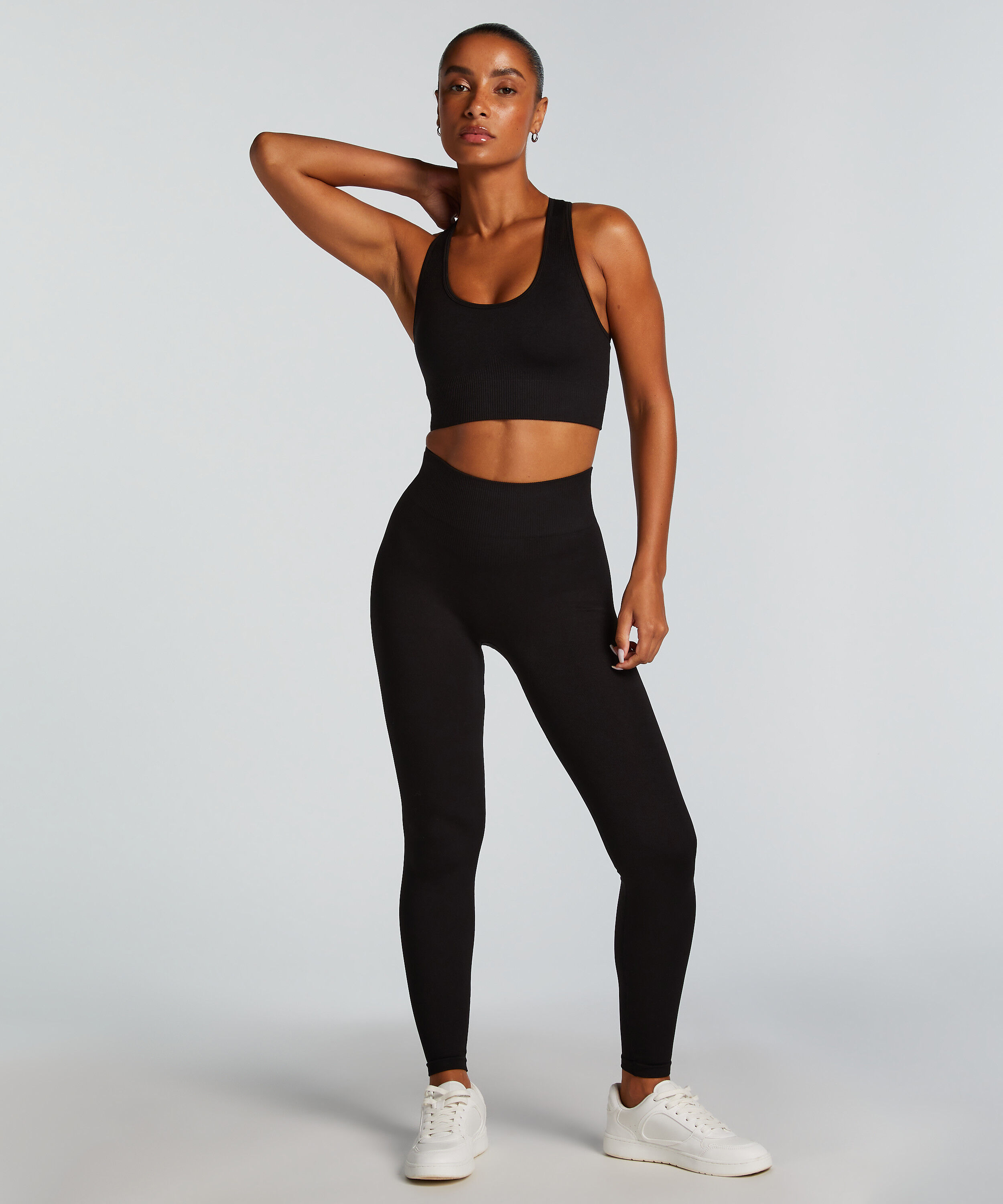HKMX High Waisted nahtlose Sportleggings, Schwarz HKMX High Waisted nahtlose Sportleggings, Schwarz