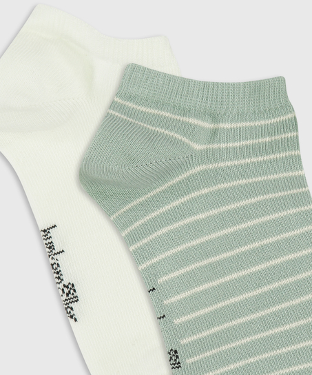 2 Paar Socken, Wei&szlig;