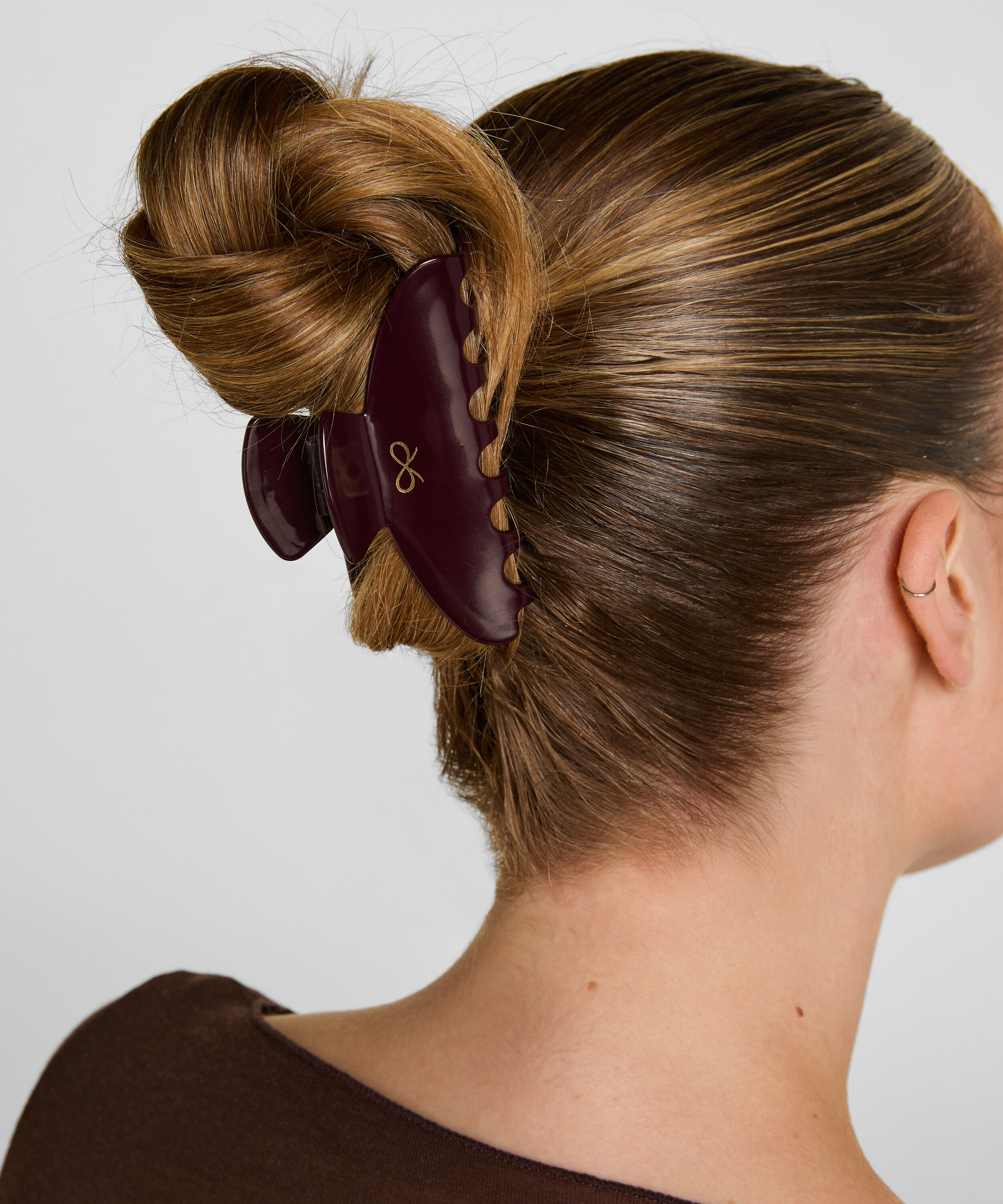 Haarclip, Rot