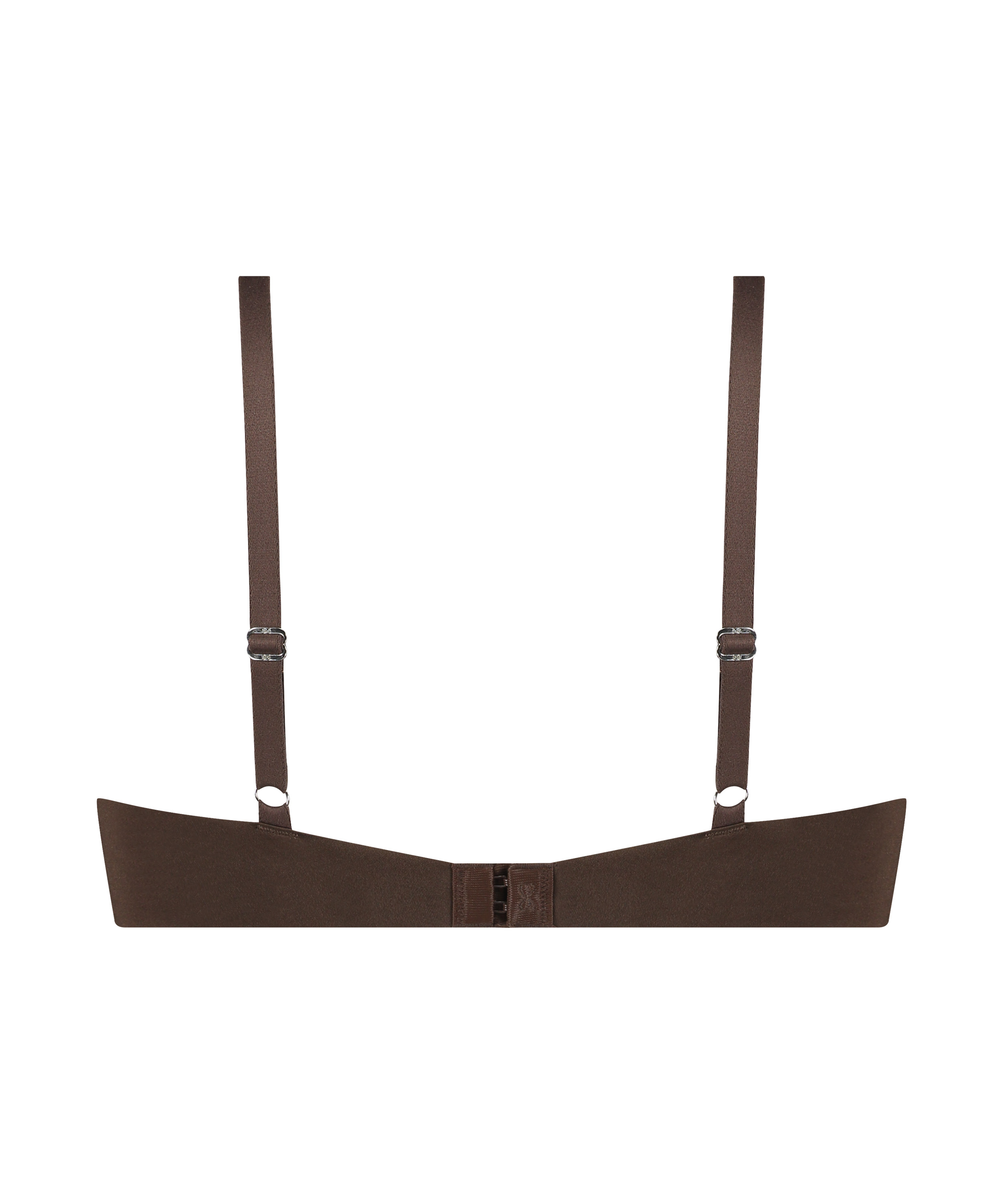 Vorgeformter Push-Up-Bügel-BH Smooth, Braun, main