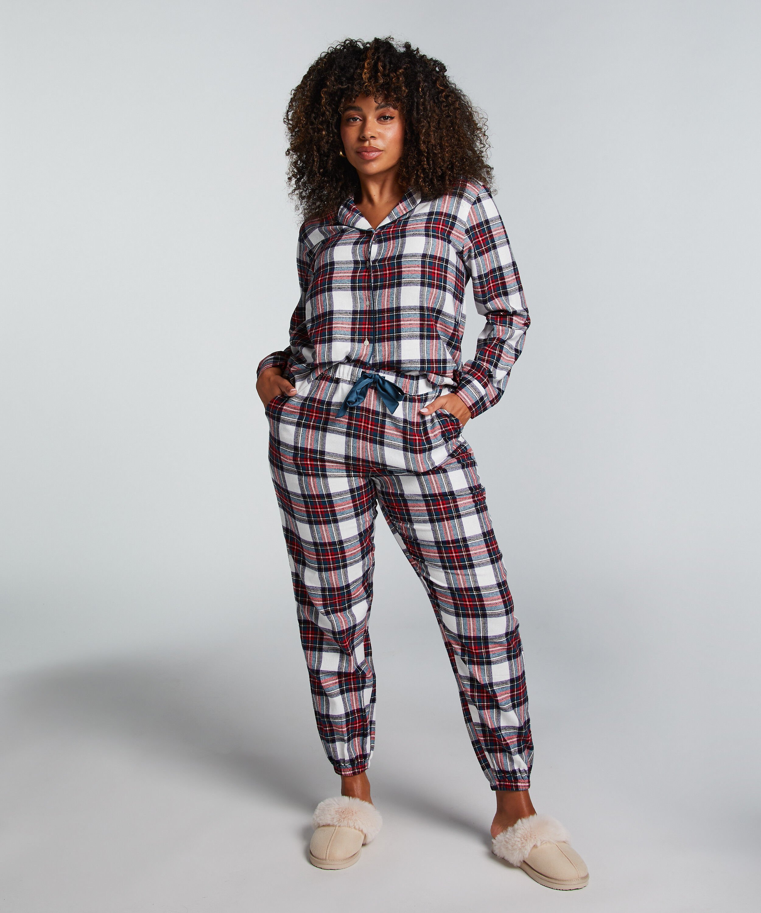 Pyjamaset Twill, Weiß Pyjamaset Twill, Weiß