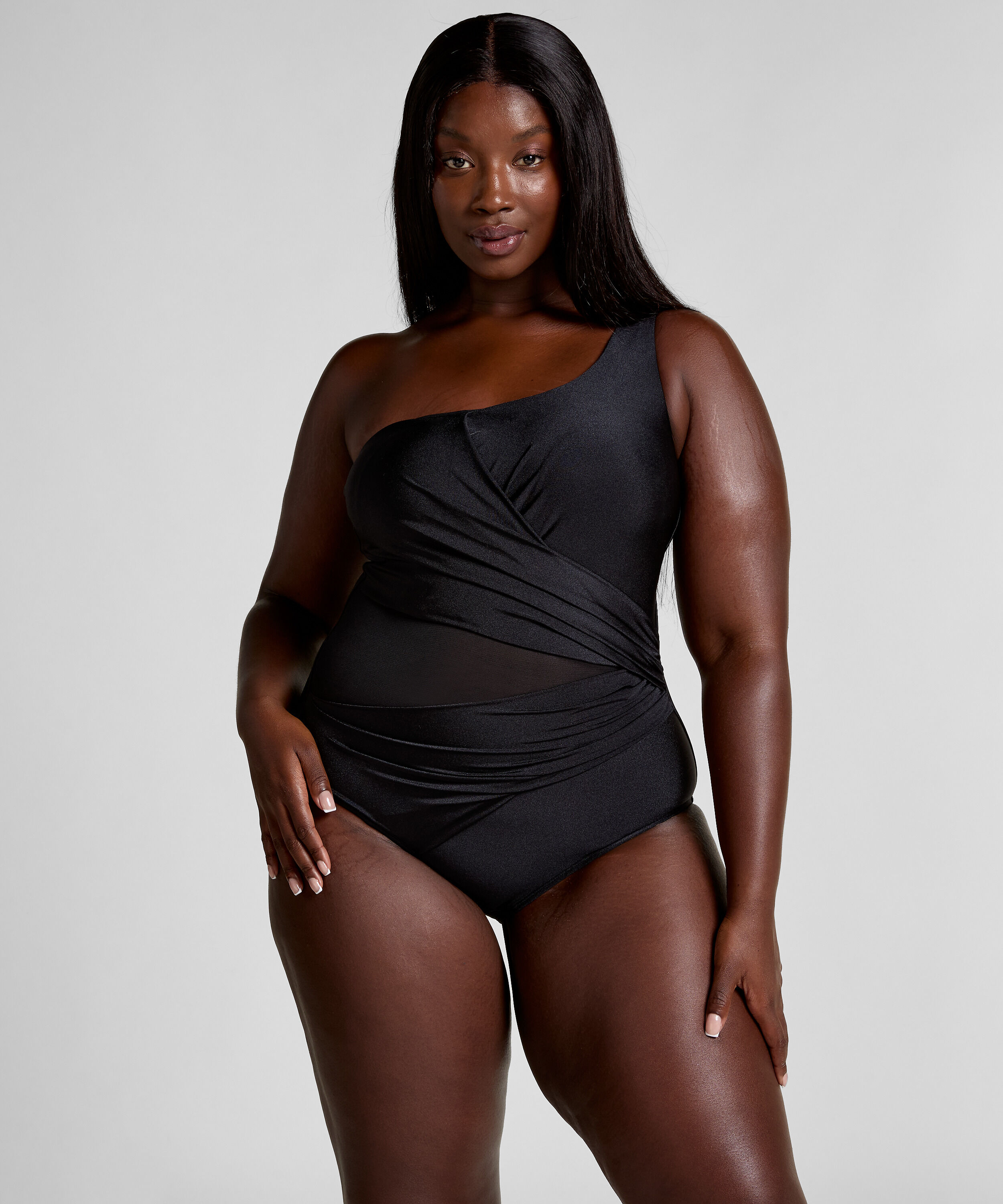 Badeanzug Shaping Shell Mesh