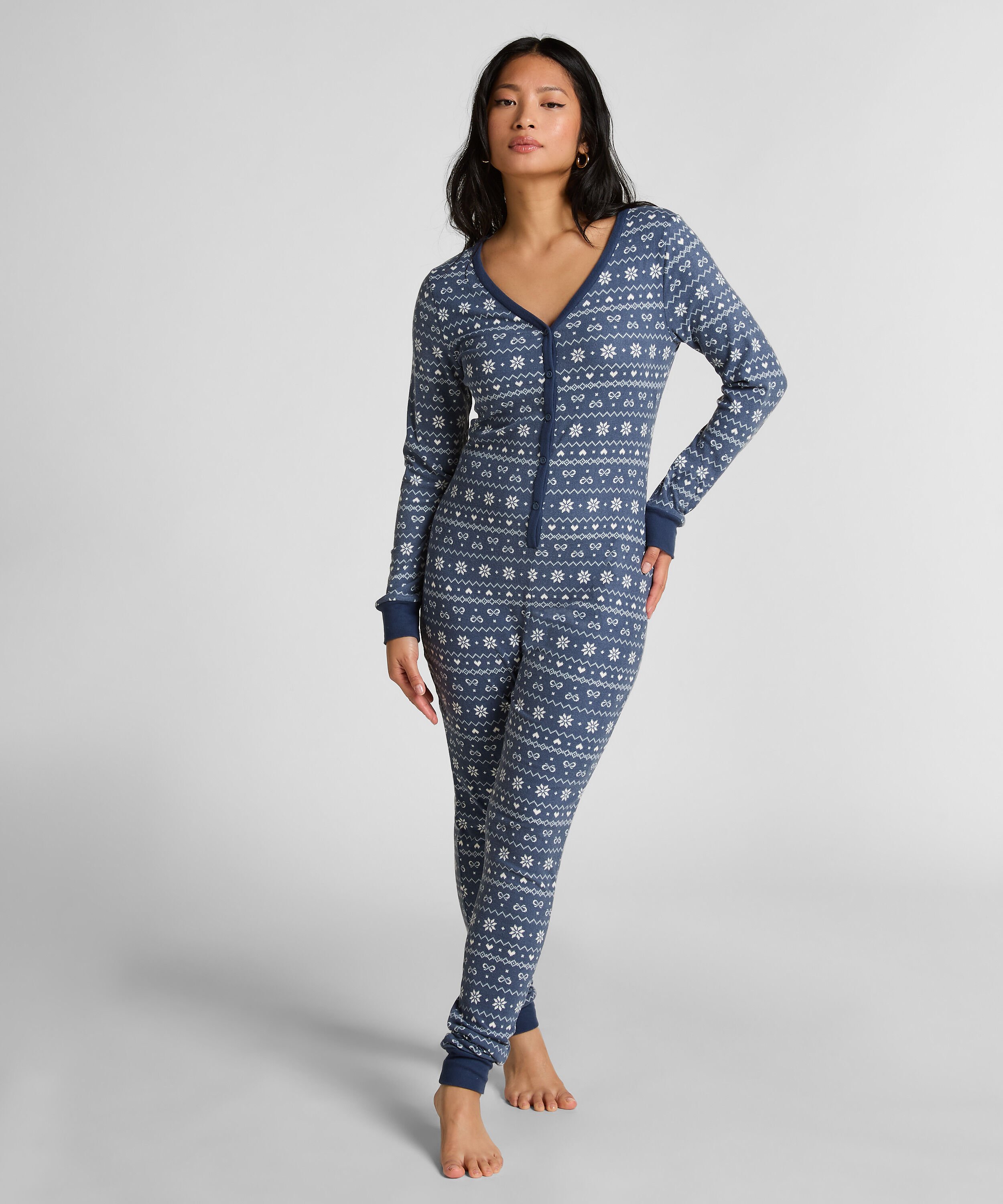 Onesie Jersey Fairisle, Blau Onesie Jersey Fairisle, Blau