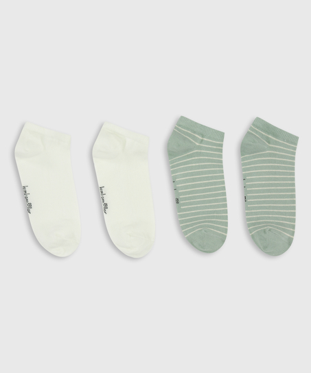 2 Paar Socken, Wei&szlig;