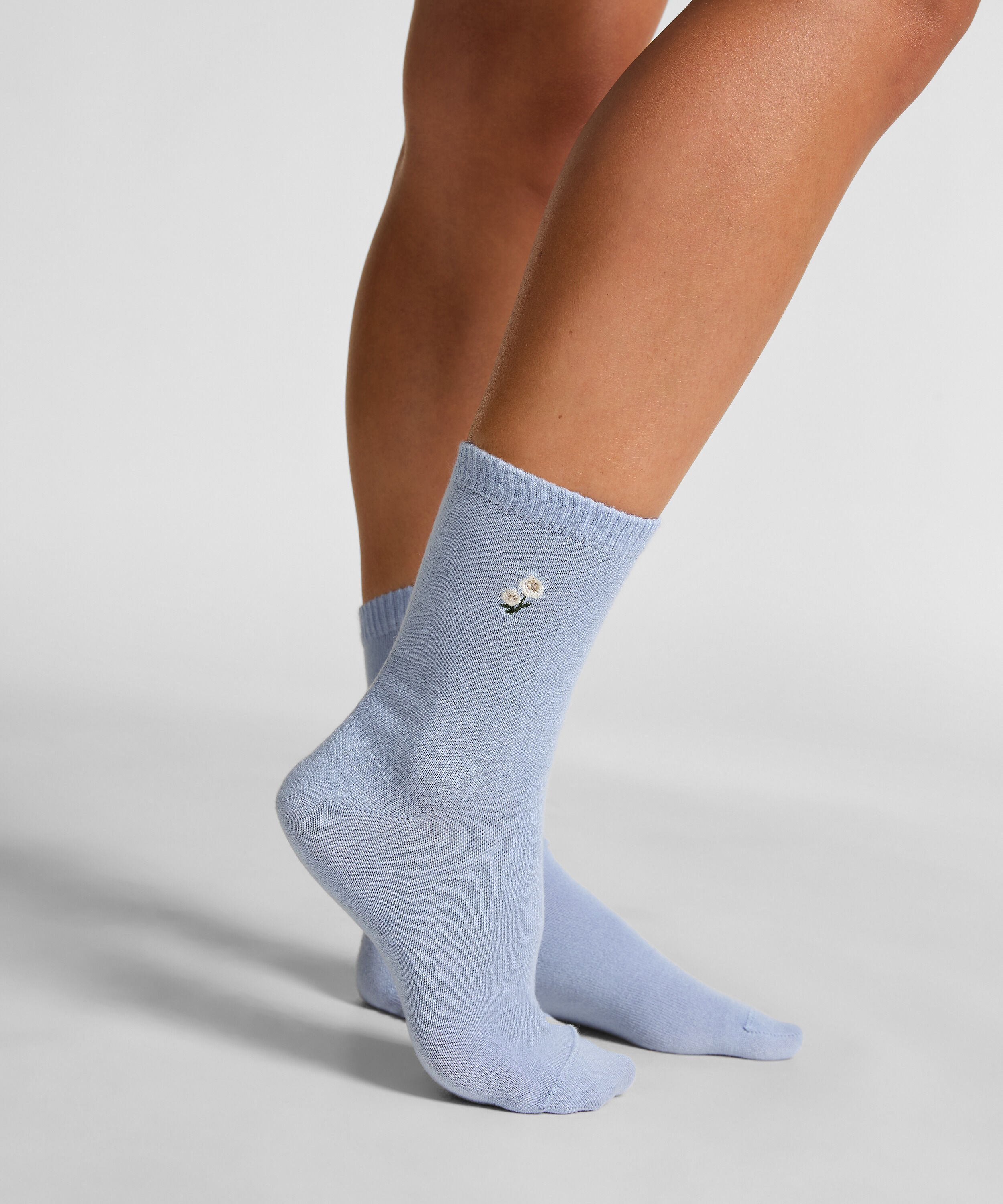 Crew-Socken aus Modal, Blau Crew-Socken aus Modal, Blau