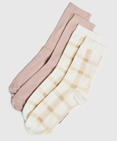 2 Paar Baumwollsocken, Schwarz