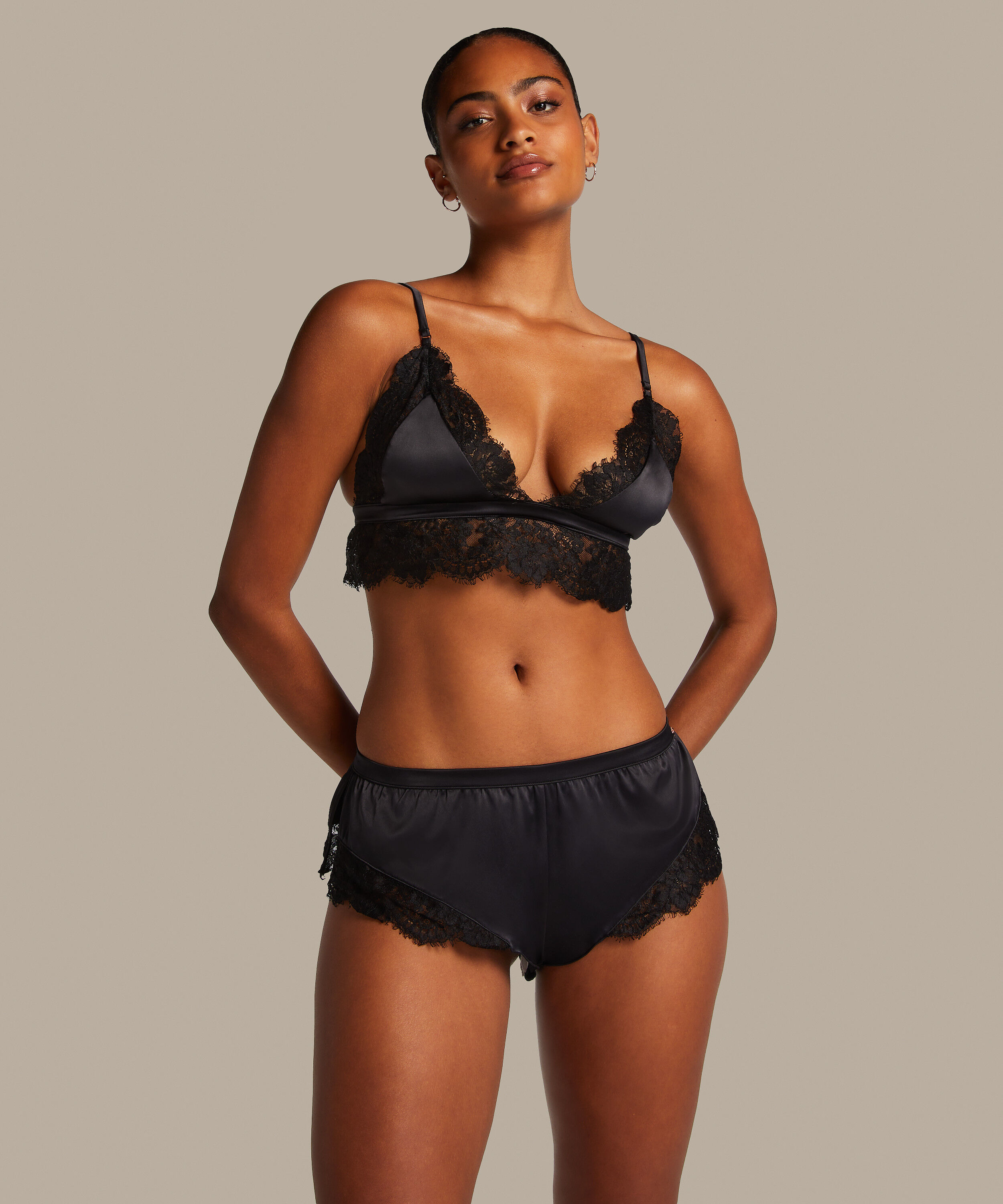 Slip Lace Valerie, Schwarz