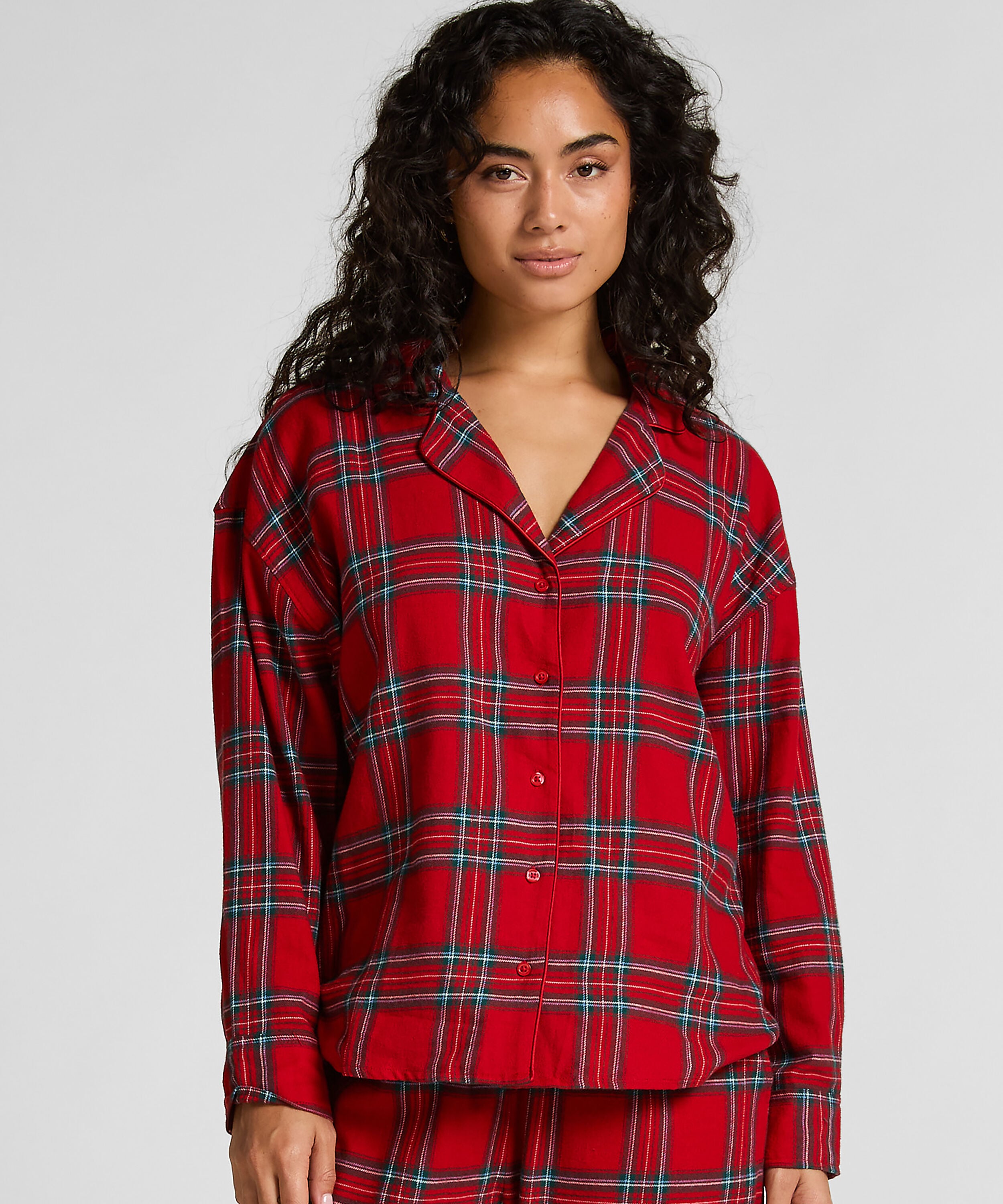 Pyjamatop aus Flanell