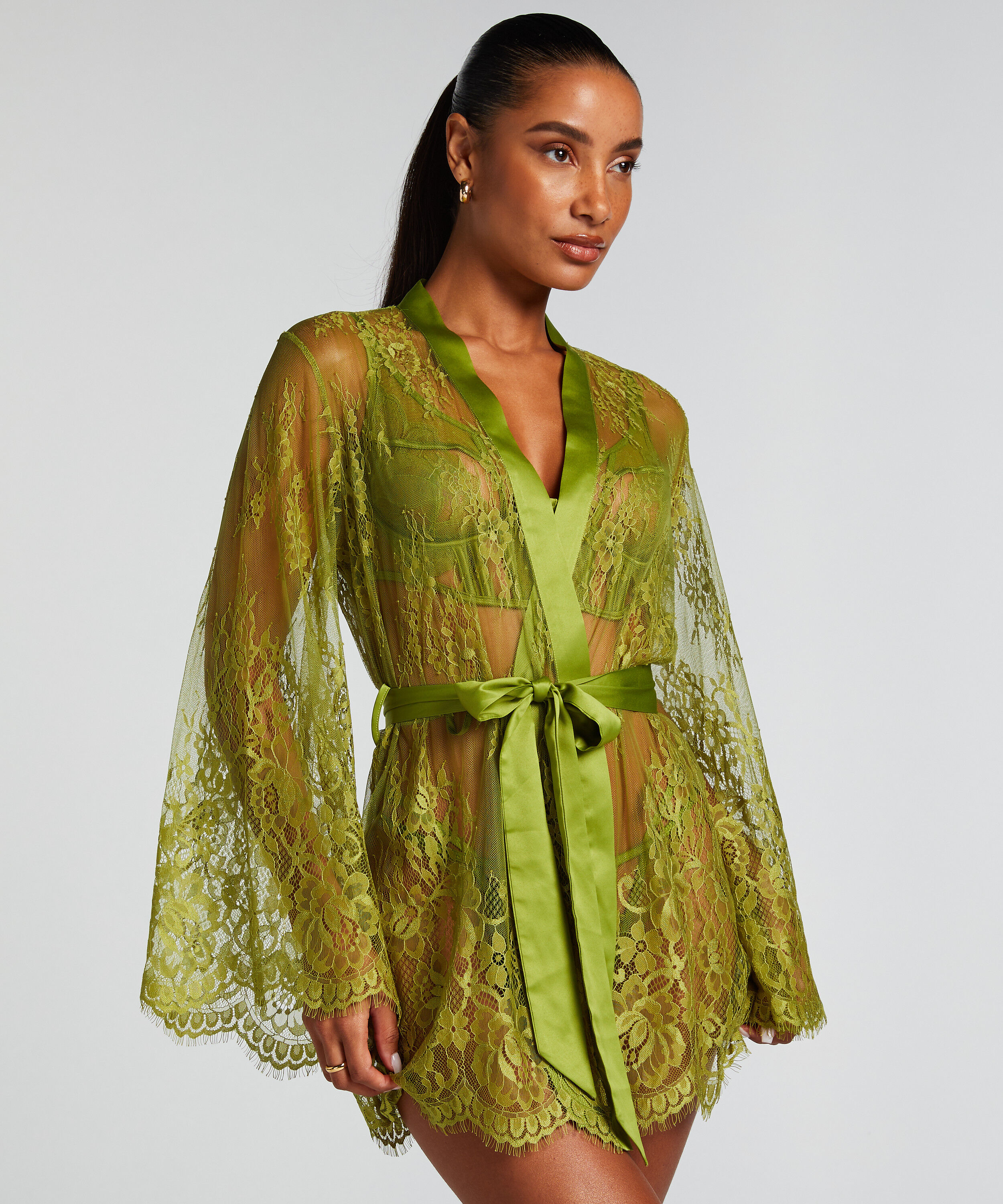 Kimono Lace Isabelle, Grün