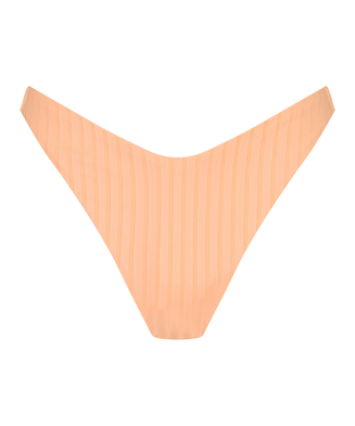 Bikini-Unterteil mit hohem Beinausschnitt Gili Rib, Orange
