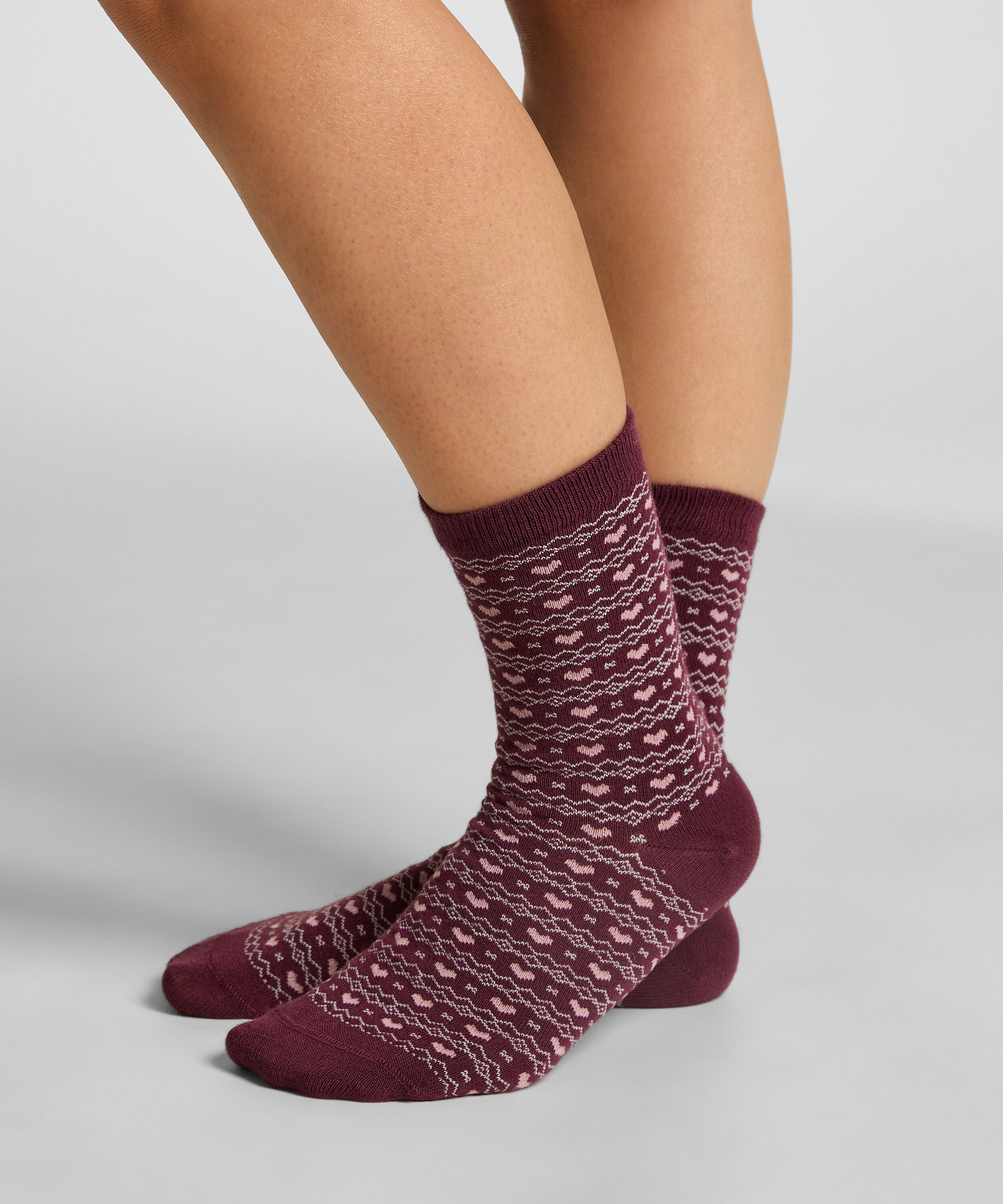 Crew-Socken aus Modal, Lila
