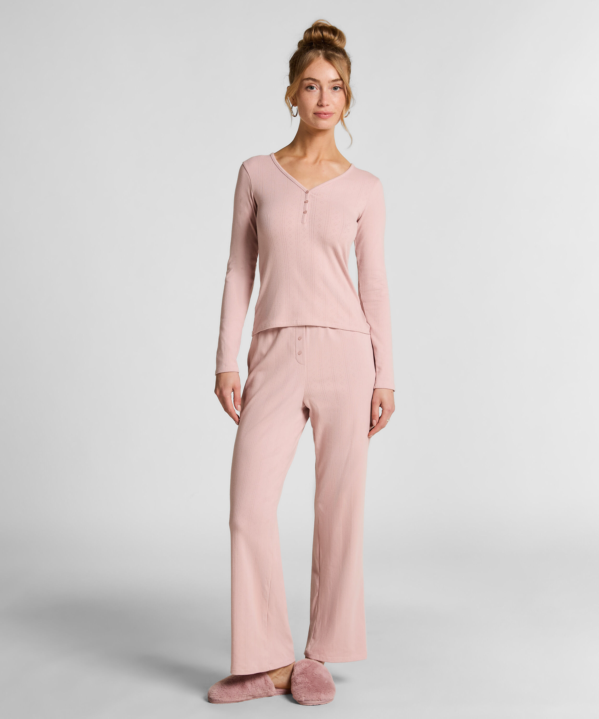 Pyjamahosen Pointelle, Rose