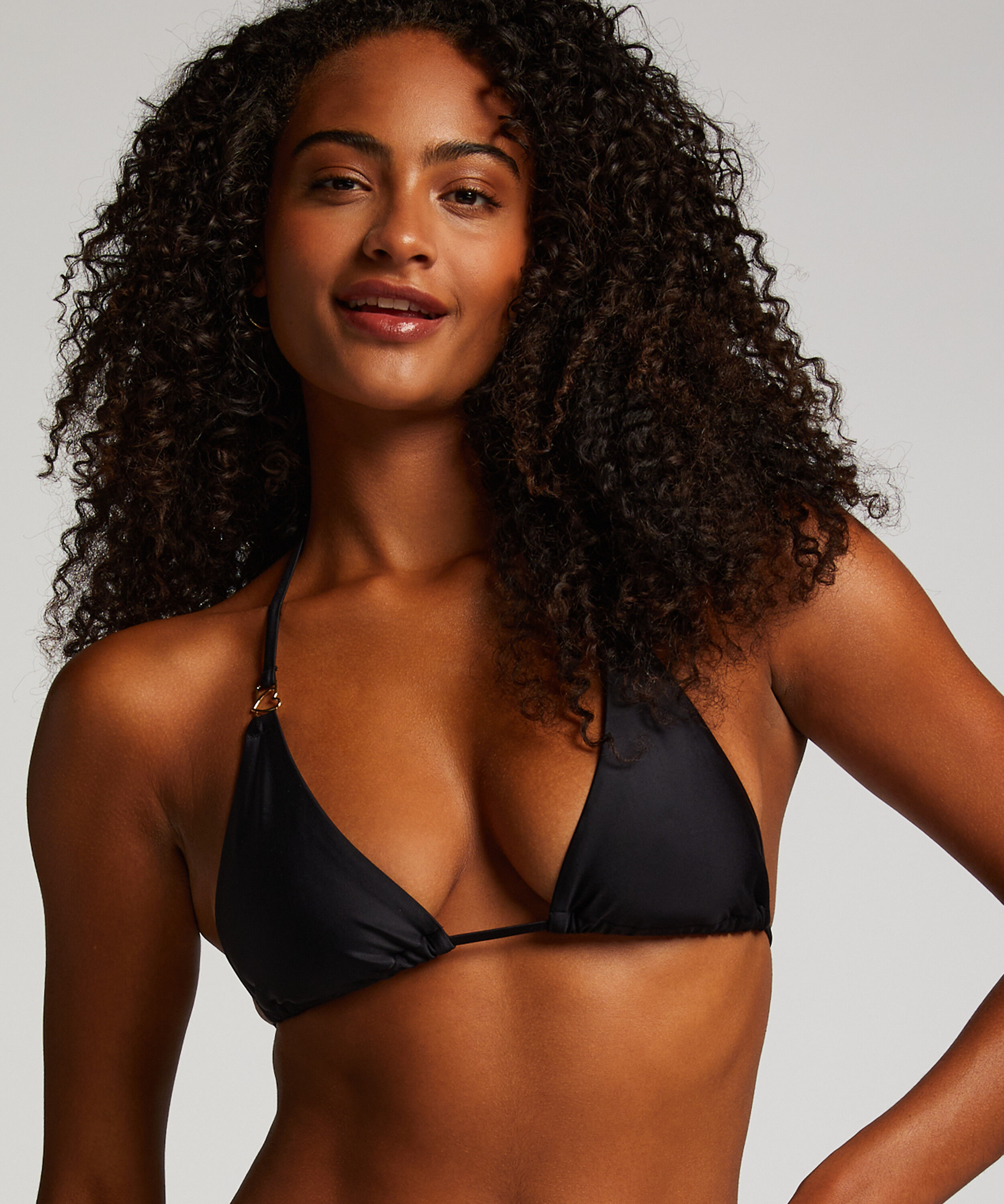 Triangel-Bikinioberteil Doha, Schwarz Triangel-Bikinioberteil Doha, Schwarz