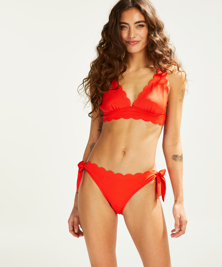 Triangel-Bikini-Oberteil Scallop, Rot