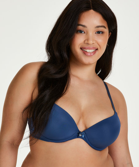Vorgeformter B&uuml;gel-BH Plunge, Blau