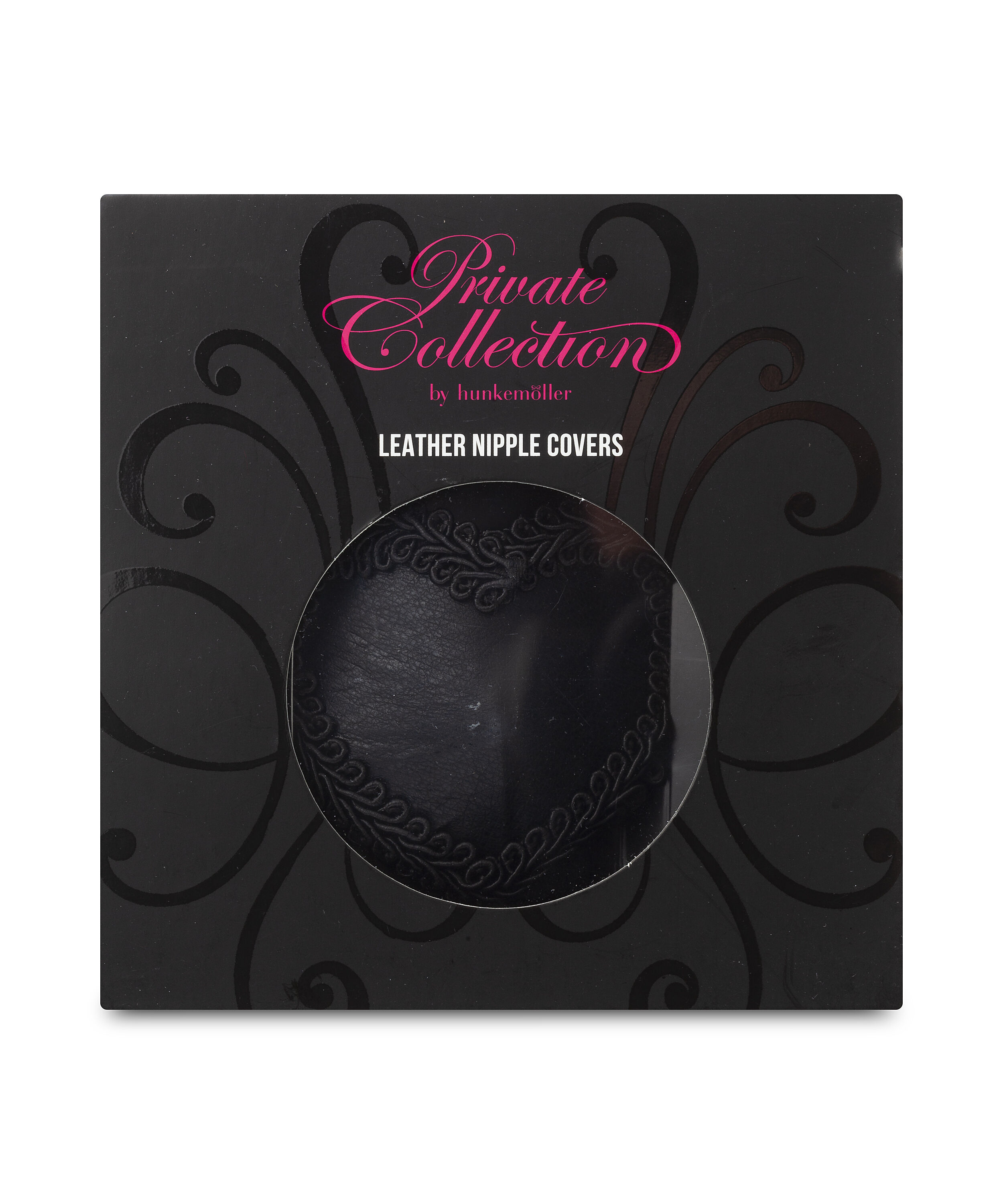 Leather Nipple Covers, Grau