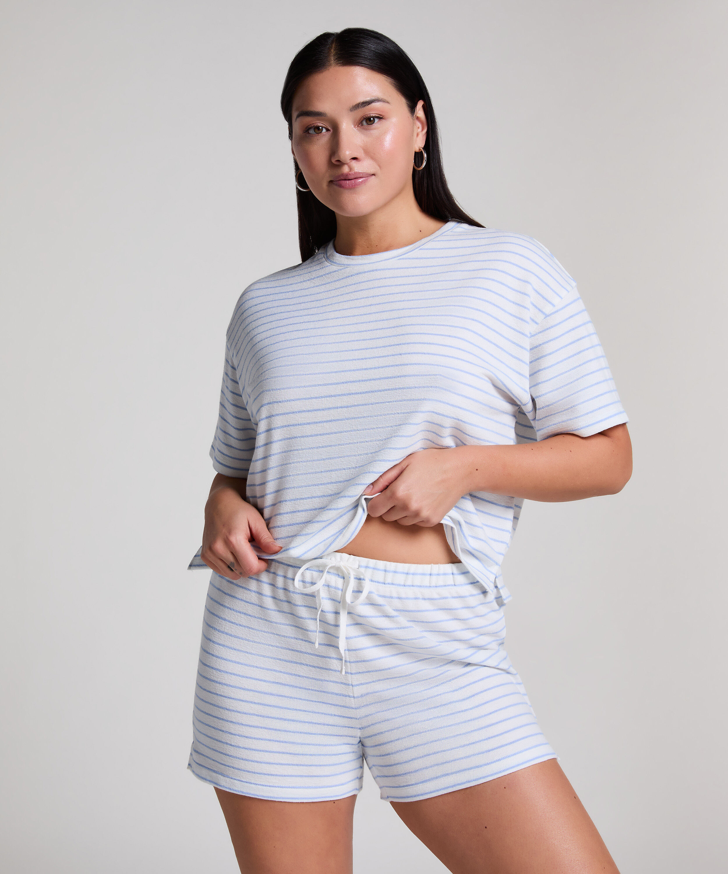 Shorts Baumwolle, Blau Shorts Baumwolle, Blau