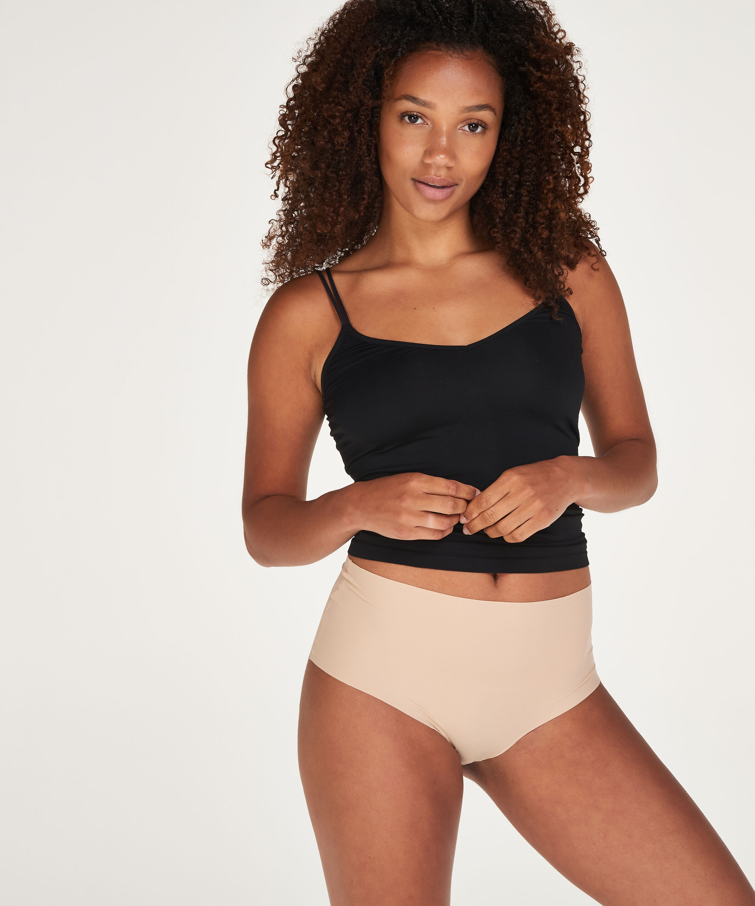 Invisible High-waist Brazilian, Beige Invisible High-waist Brazilian, Beige