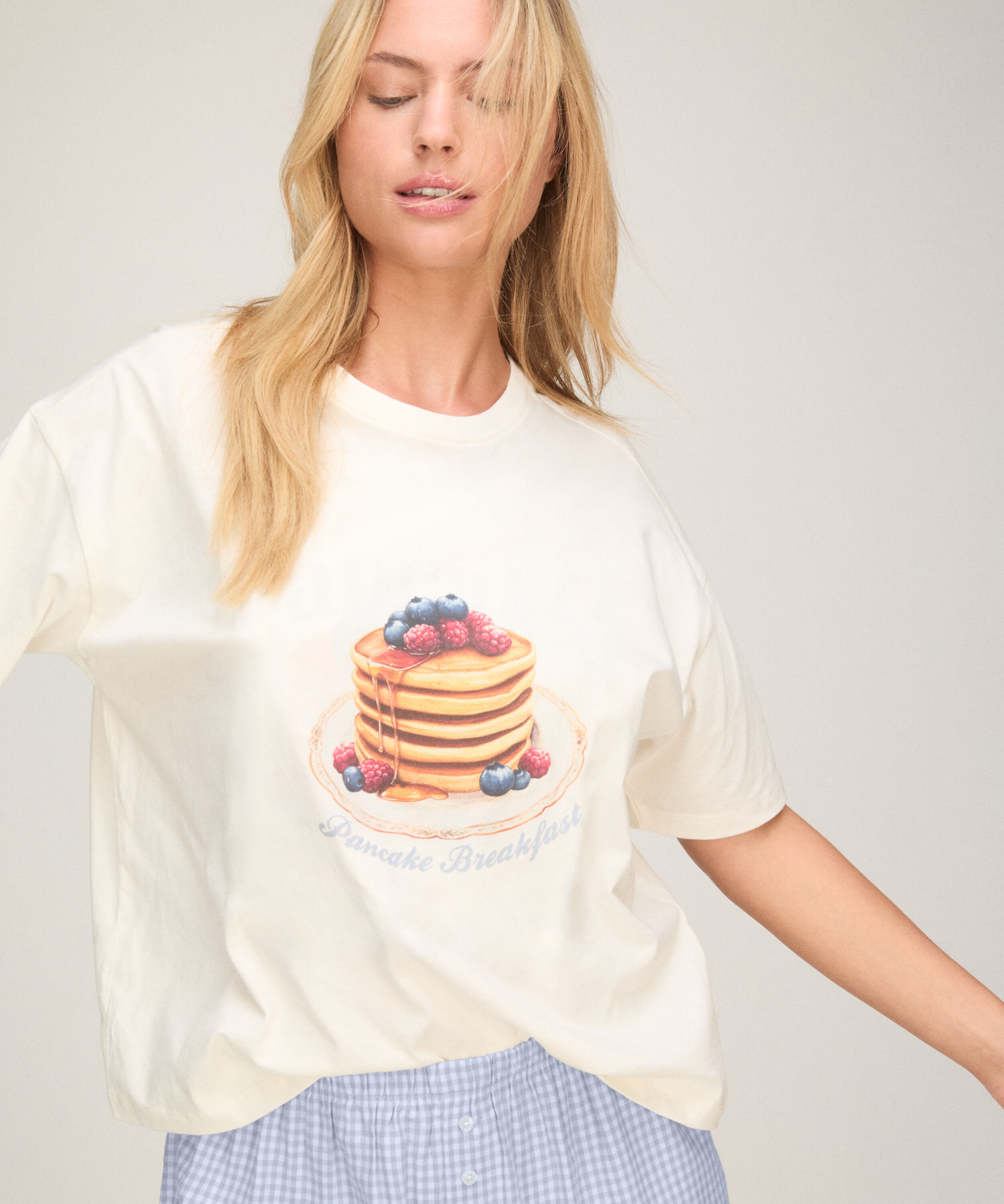 Pyjama-Set mit Shorts und T-Shirt