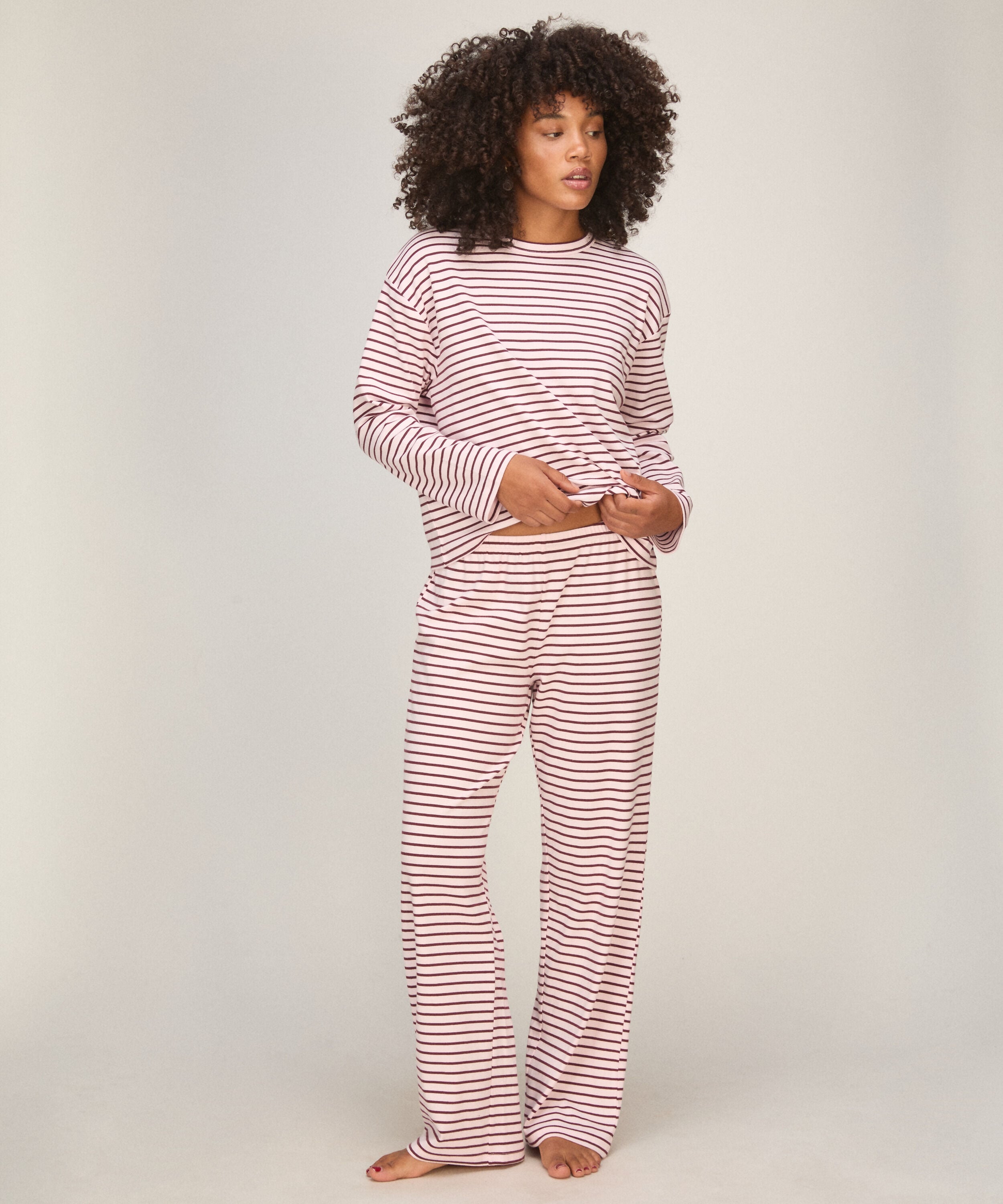 Pyjamaset Baumwolljersey, Rose Pyjamaset Baumwolljersey, Rose