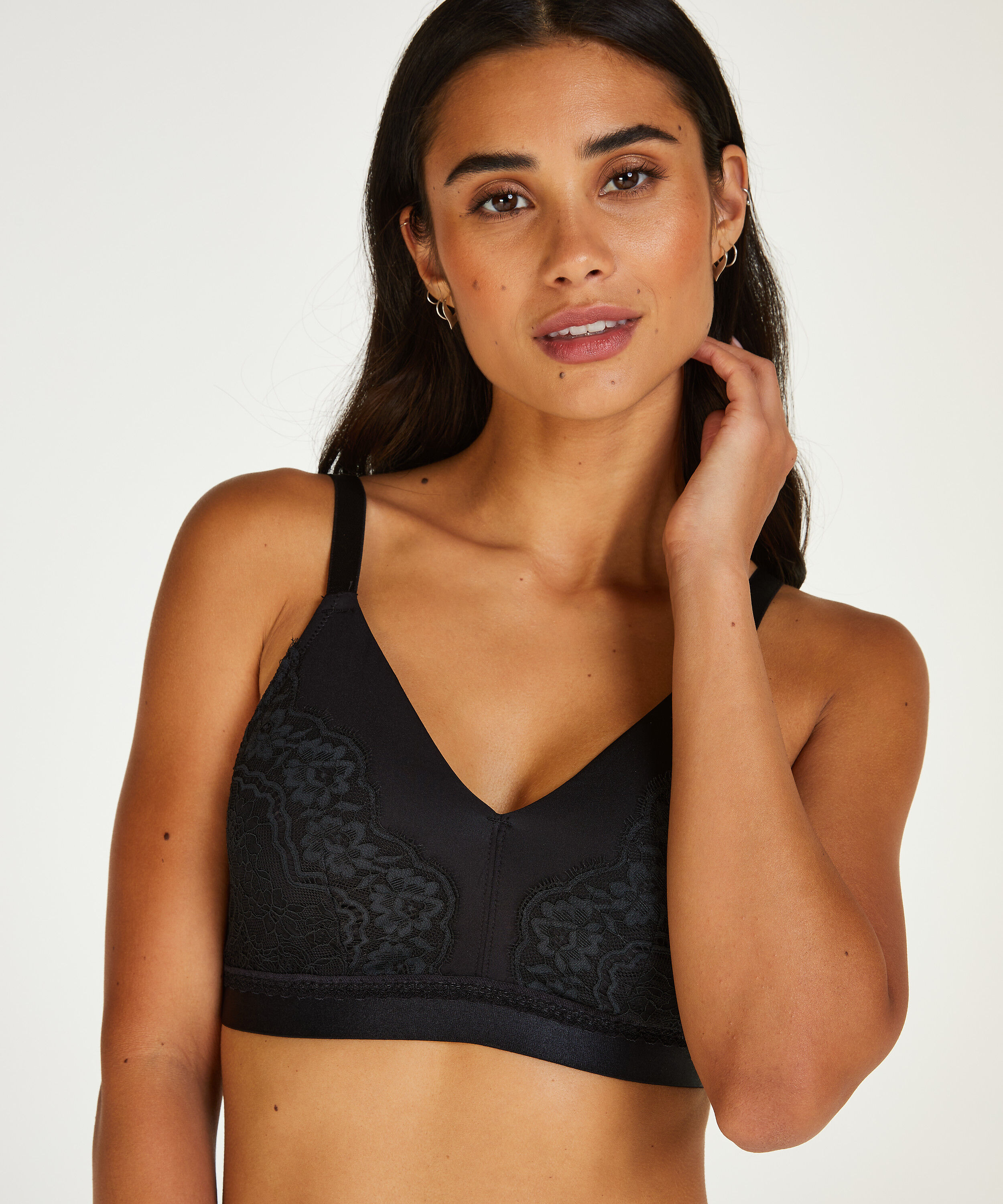 Prothesen-BH ohne Bügel Erica, Schwarz Prothesen-BH ohne Bügel Erica, Schwarz