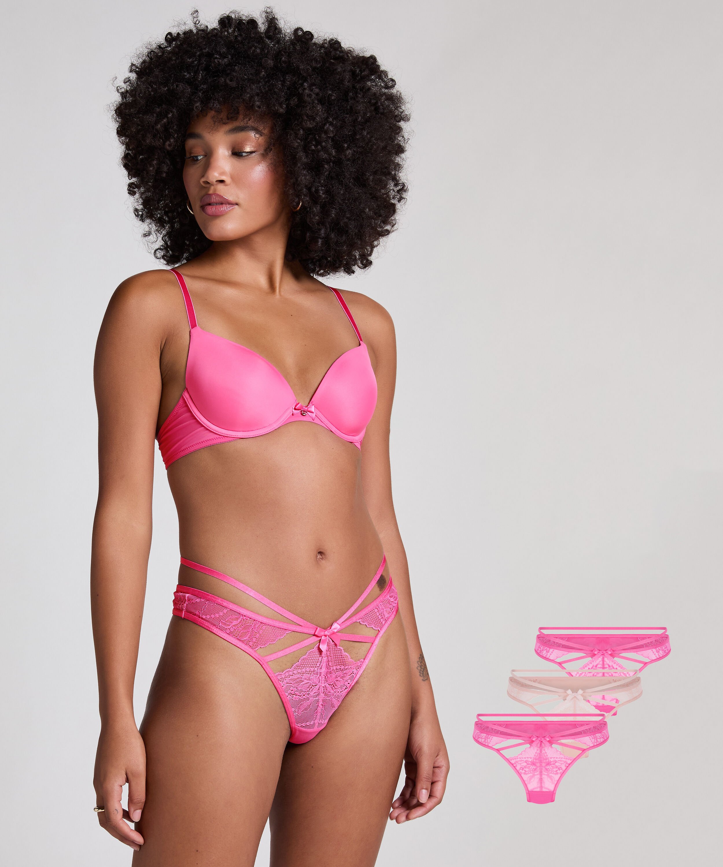 3er-Pack String, Rose